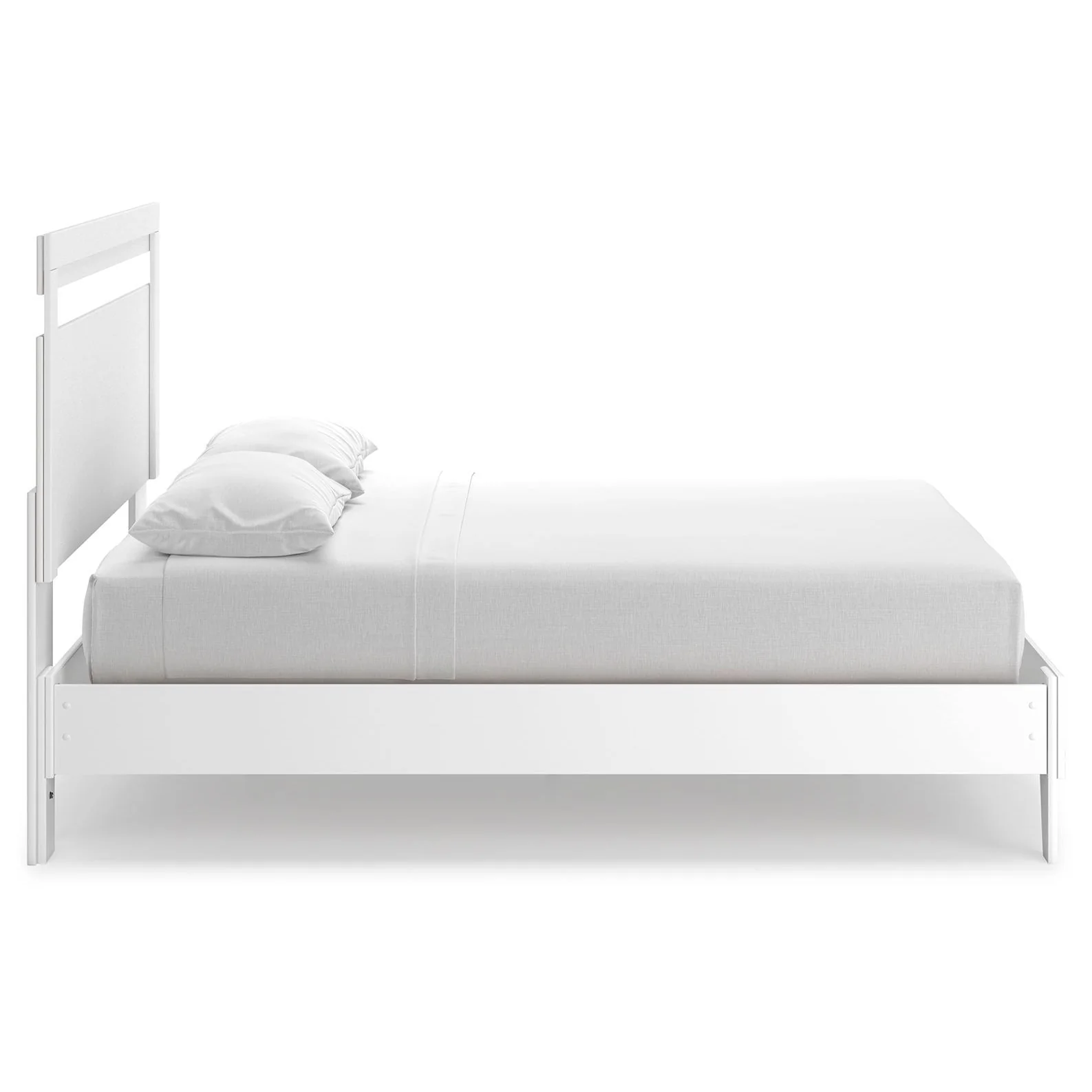 Flannia - White - Queen Panel Platform Bed - Image 6