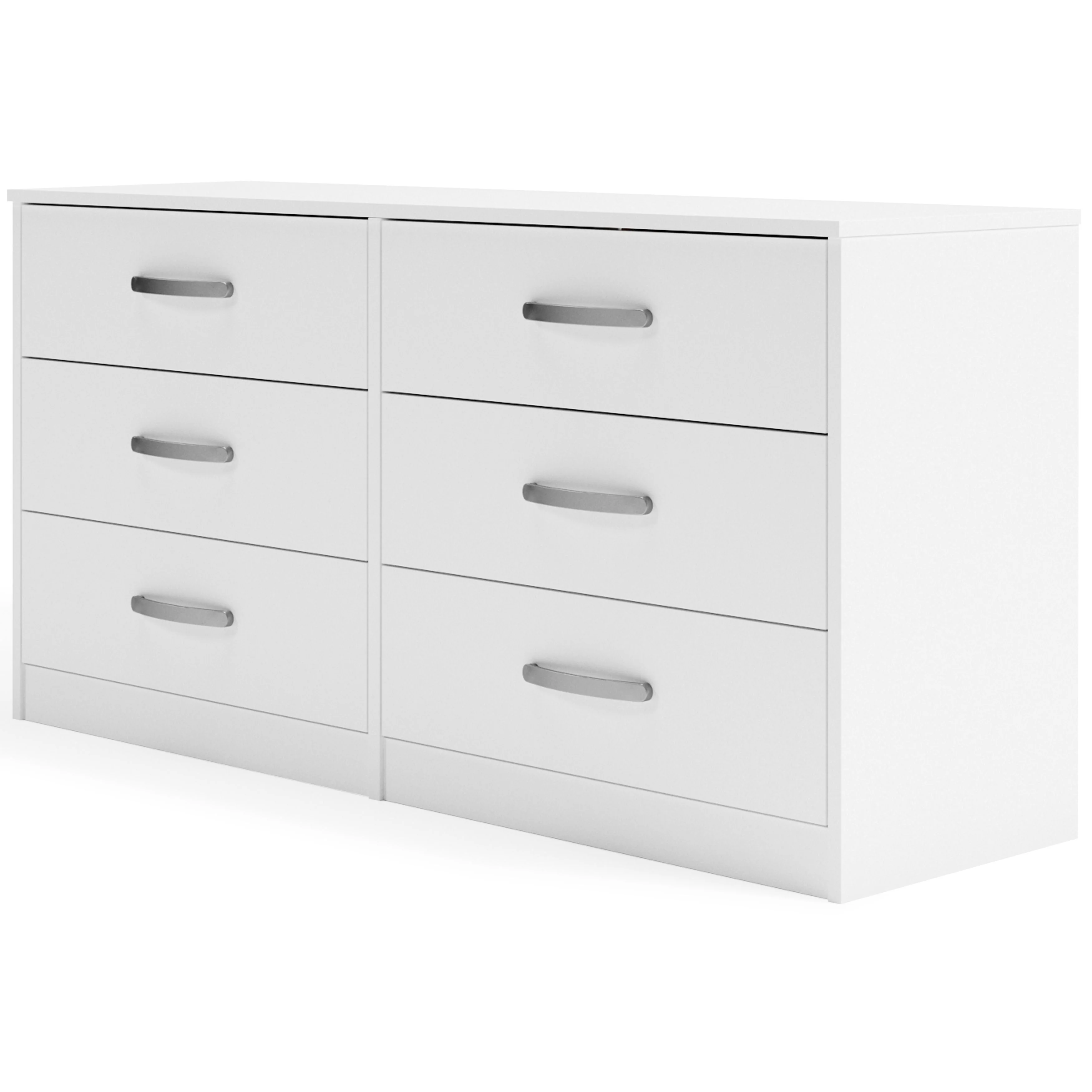 Flannia - White - Six Drawer Dresser - 29'' Height - Image 5