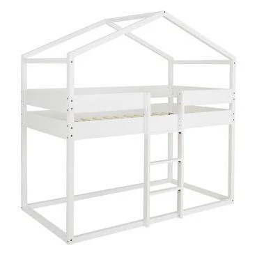 Flannibrook - White - Twin/twin House Loft Slats