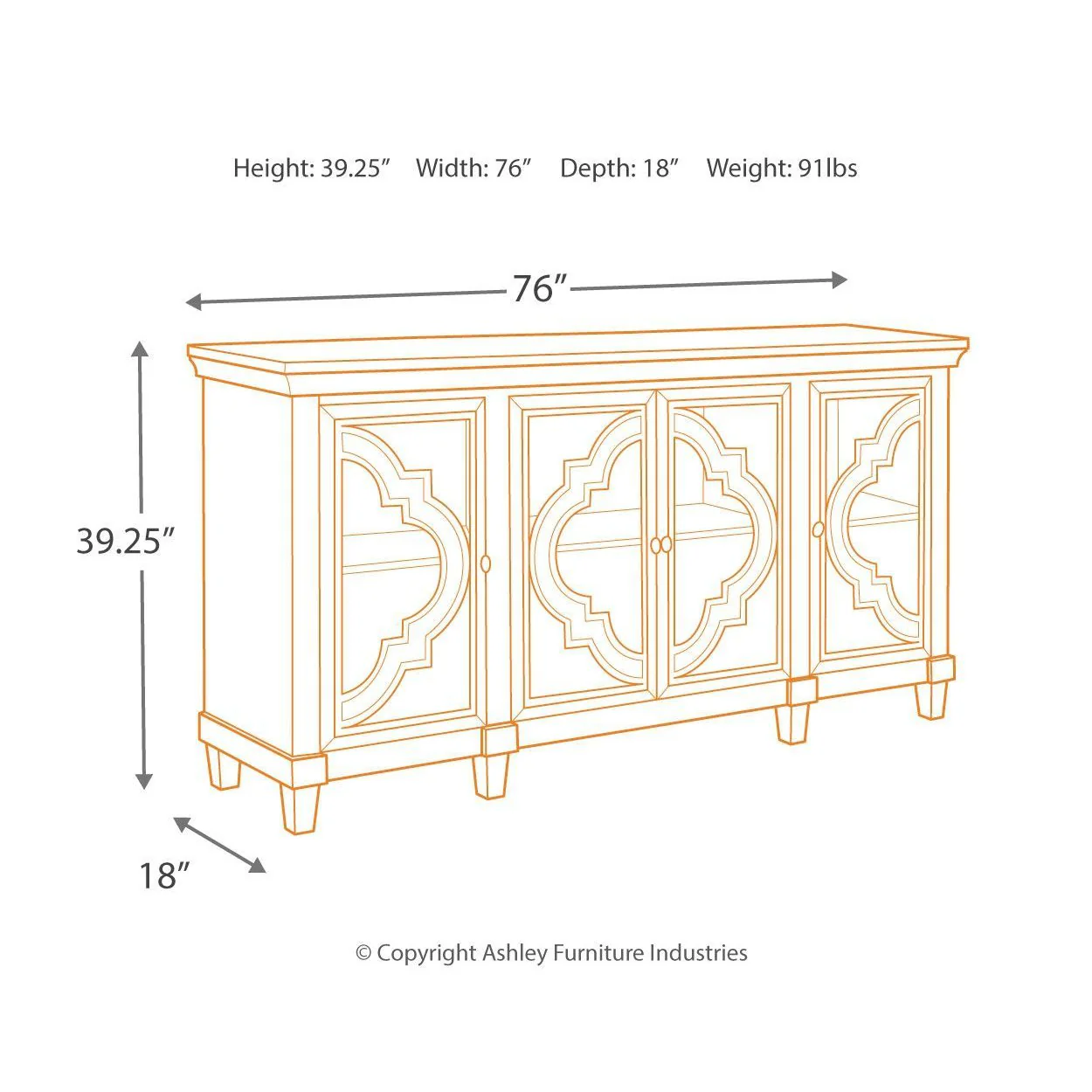 Fossil - Gray - Accent Cabinet - Image 6