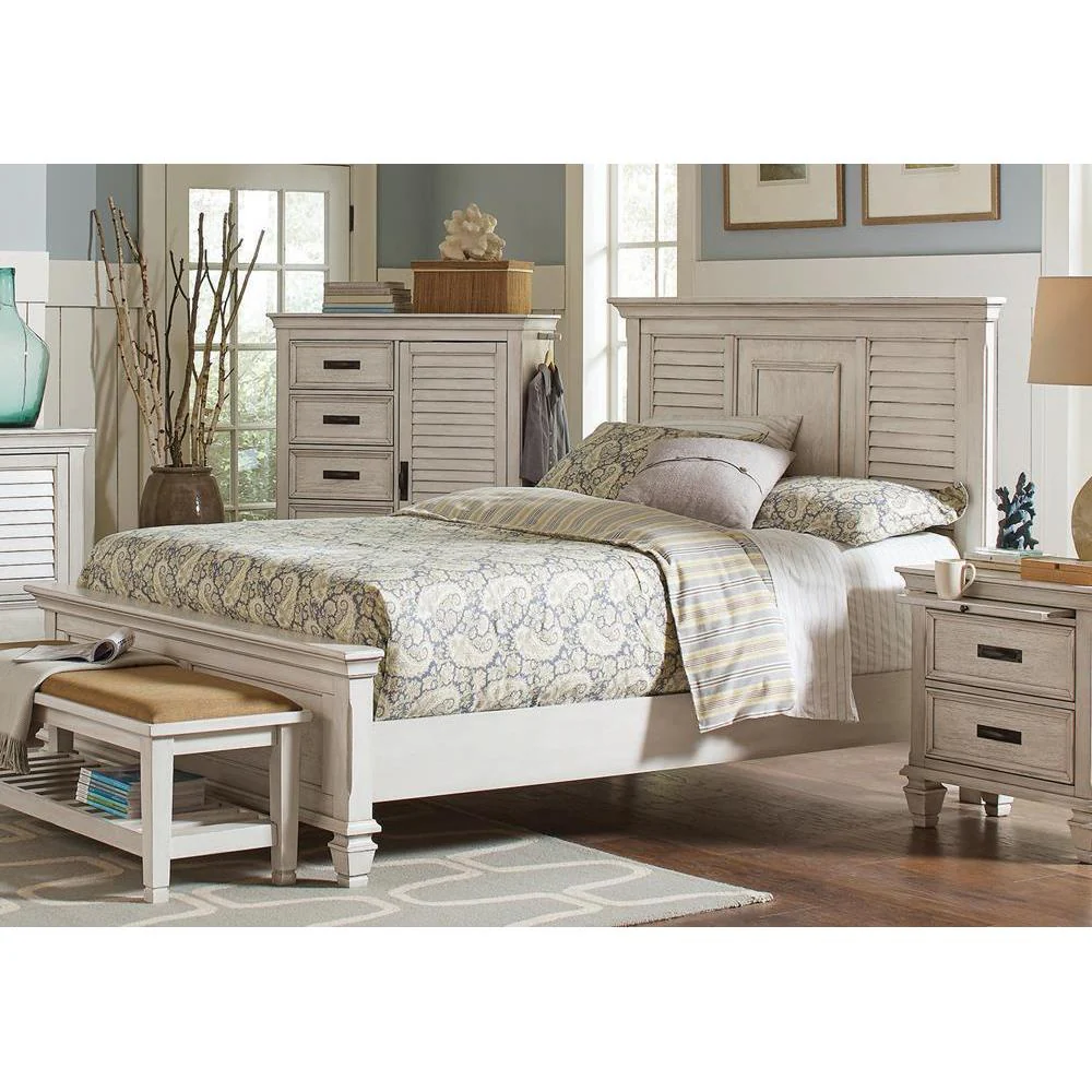 Franco - California King Bed - 57.25 - White - Image 3