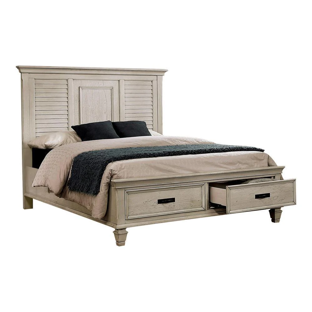 Franco - Eastern King Bed - White - Image 2