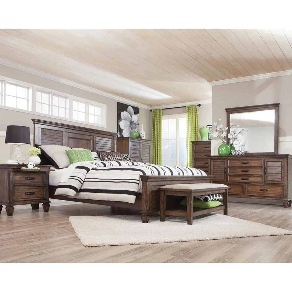 Franco - Eastern King Bed - Wood - Brown - Image 2