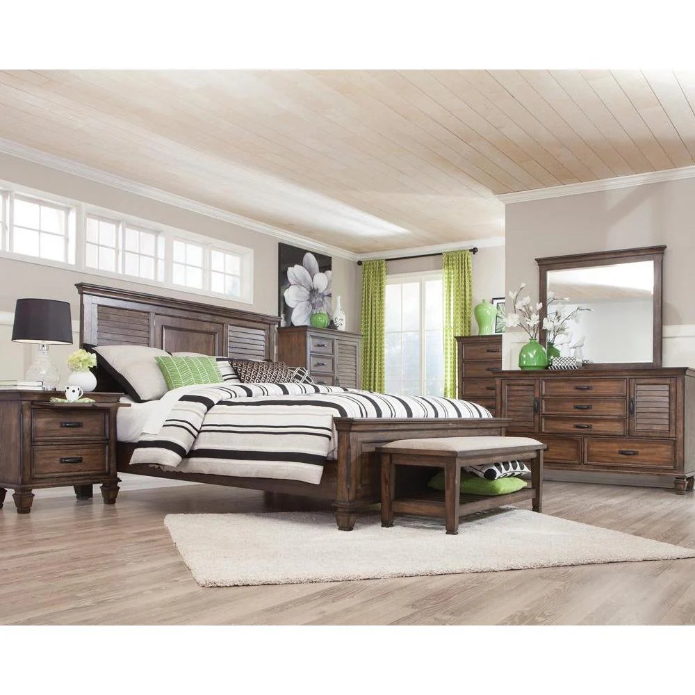 Franco - Queen Bed - Wood - Brown - Image 2
