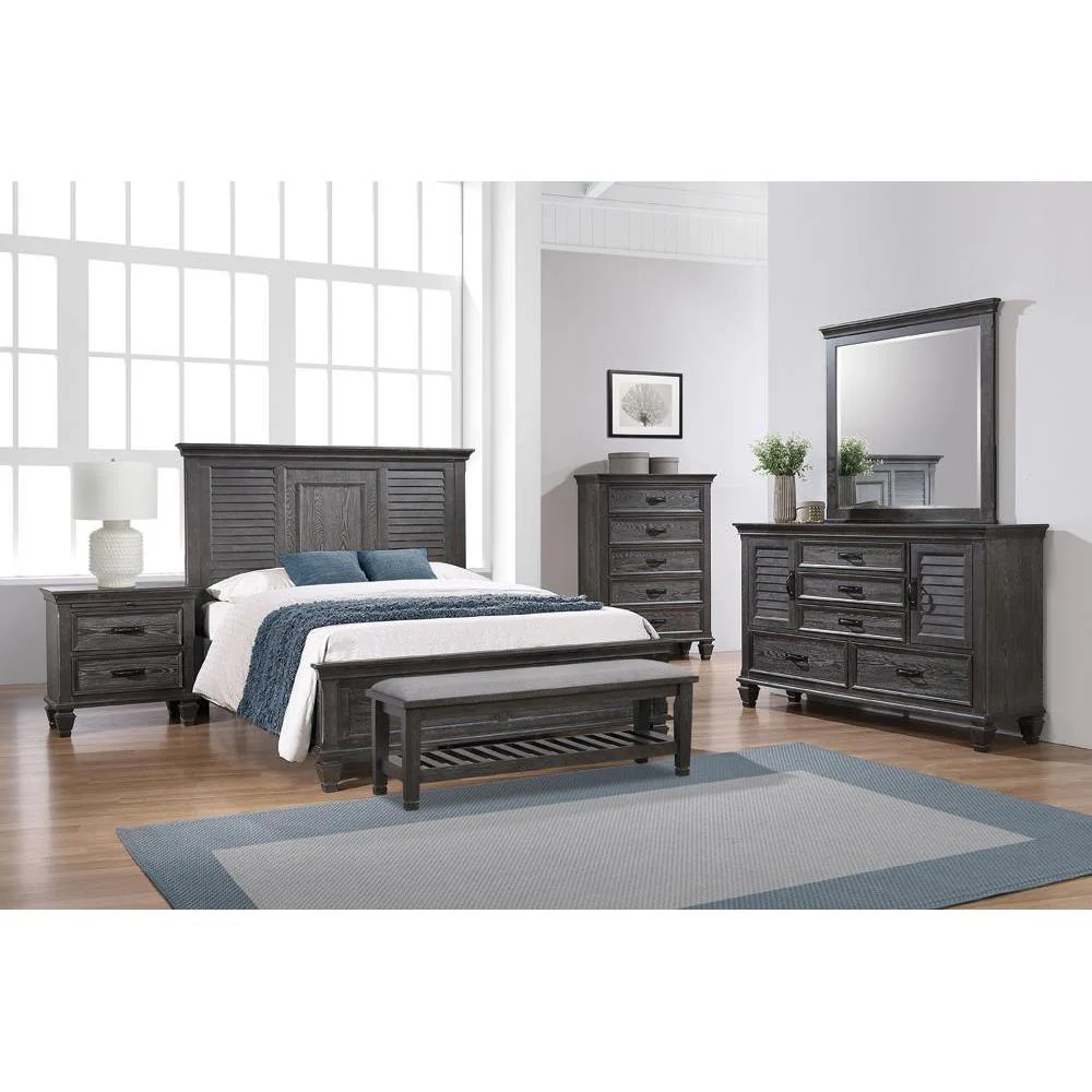 Franco - Queen Bed - Wood - Gray - Image 3