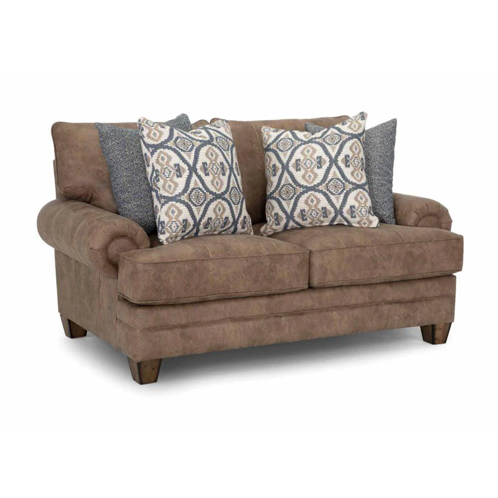 Franklin Sicily Loveseat in Chief Hazelnut - Image 4