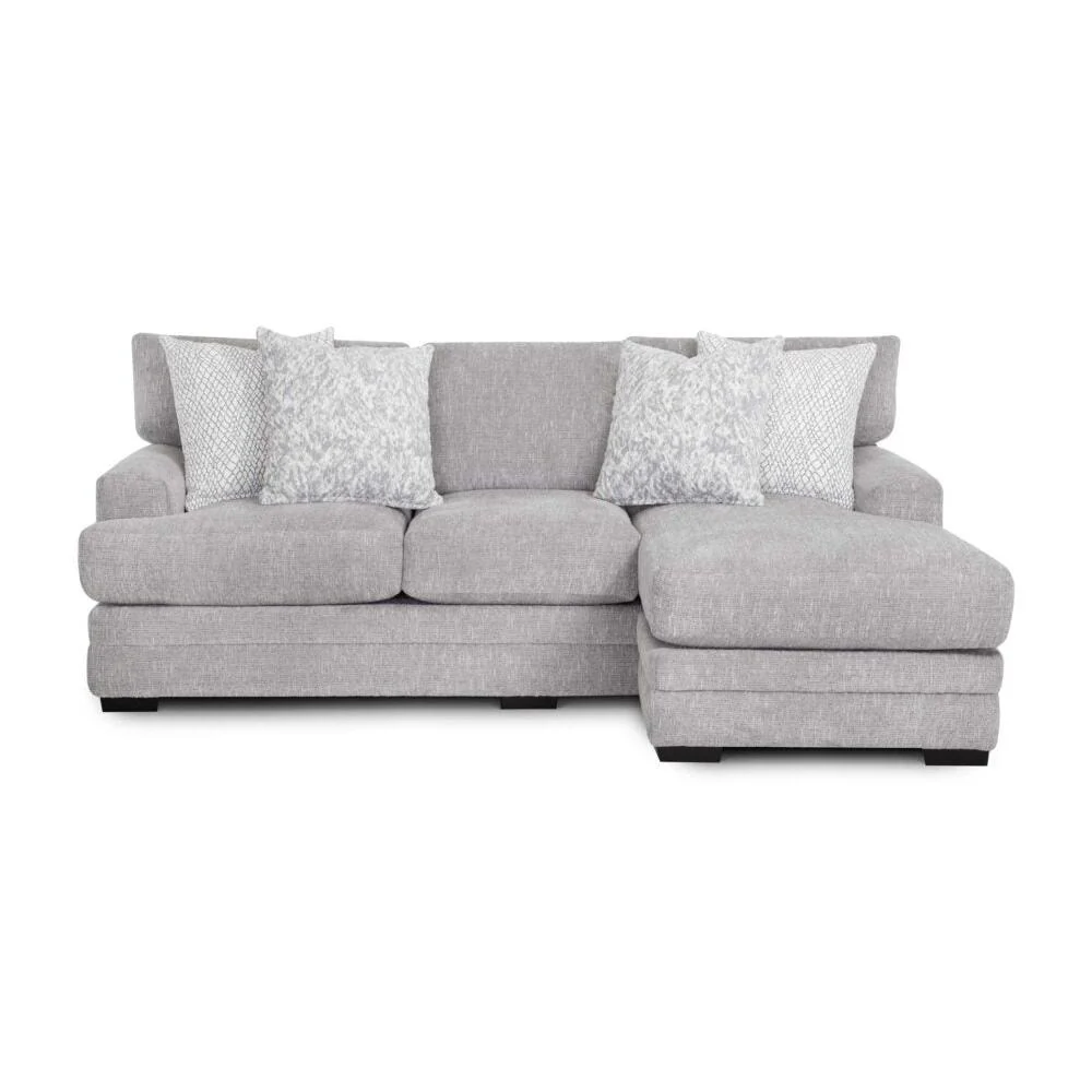 Franklin Sterling Sofa w/ Reversible Chaise in Matcha Nickel - Image 3