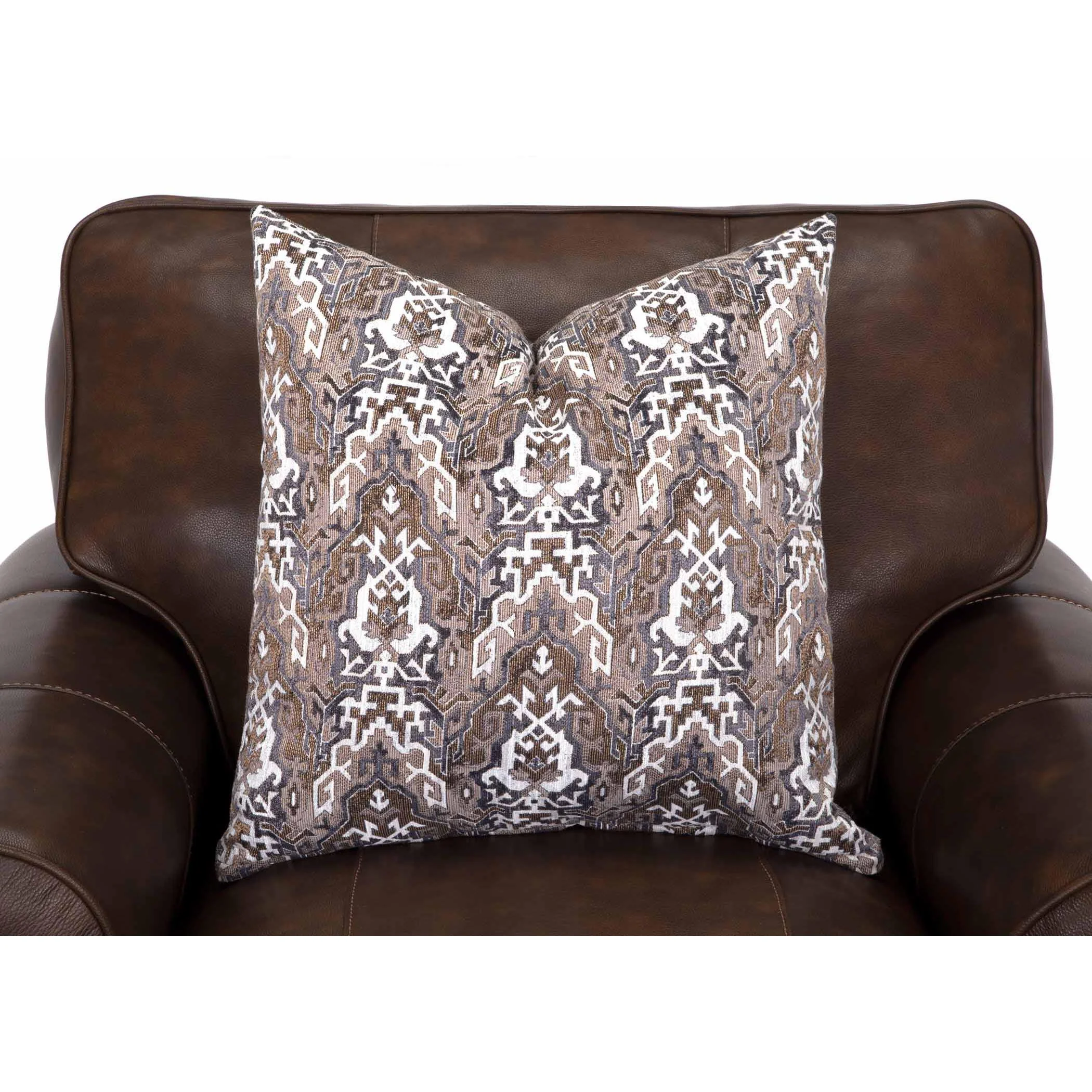 Franklin Tula Chair in Florence Almond Genuine Italian Leather - Image 3