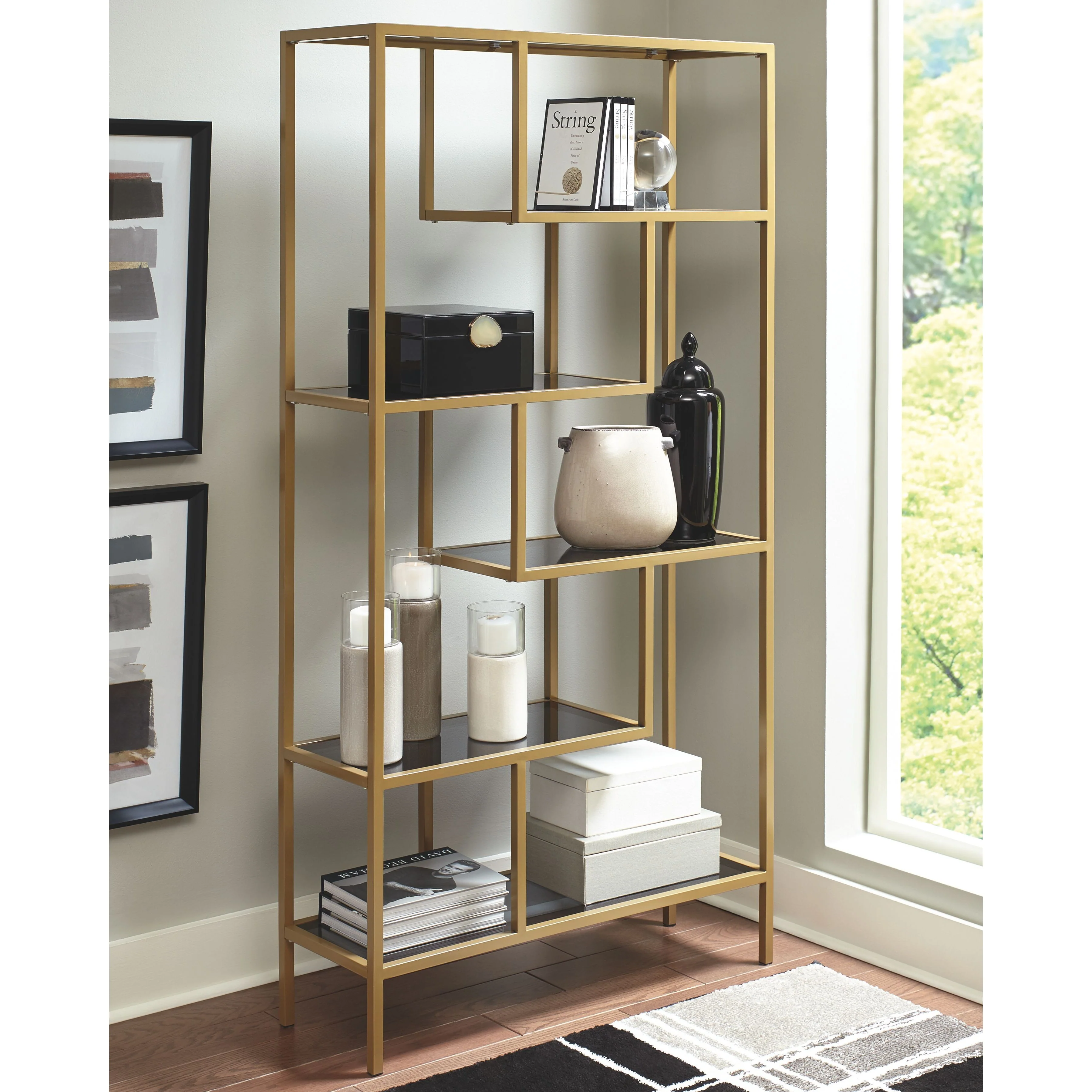 Frankwell - Gold Finish - Bookcase - Image 2