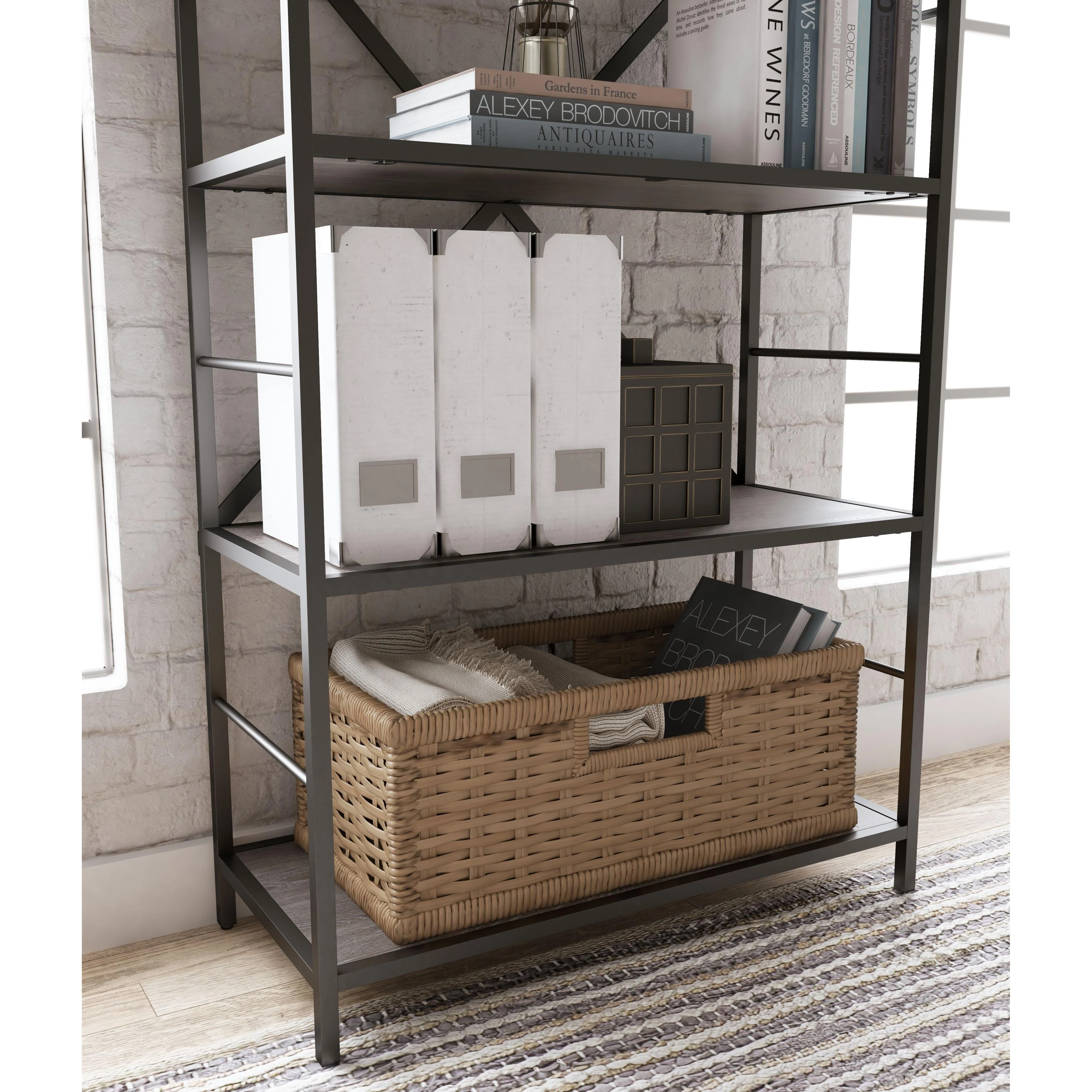 Freedan - Grayish Brown - Bookcase - Image 8