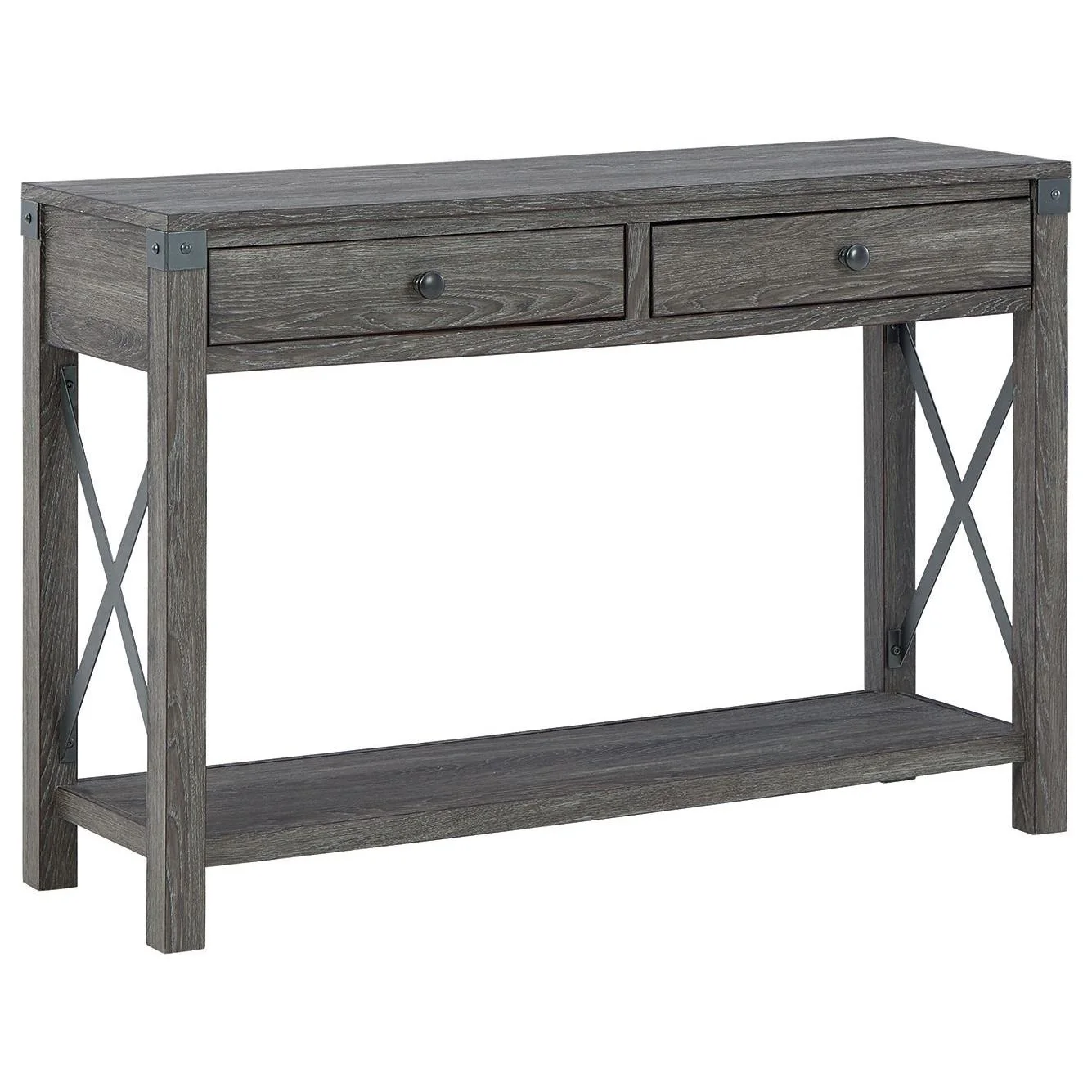 Freedan - Grayish Brown - Console Sofa Table