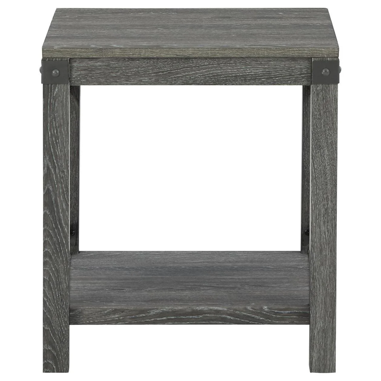 Freedan - Grayish Brown - Square End Table - Image 3