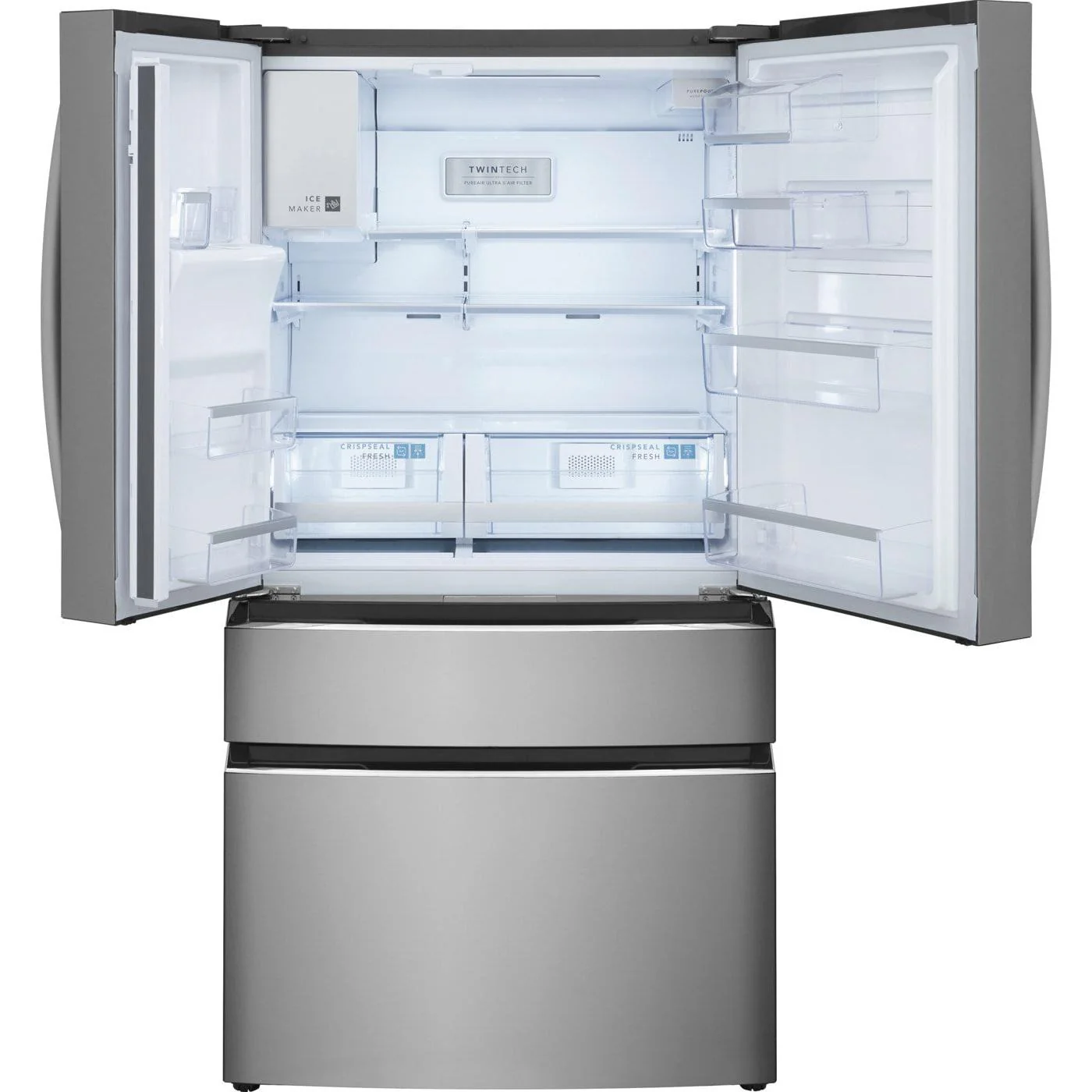 Frigidaire Gallery 26.3 Cu. Ft. 4 Door French Door Refrigerator, dispense - Smudge proof Stainless - Image 2