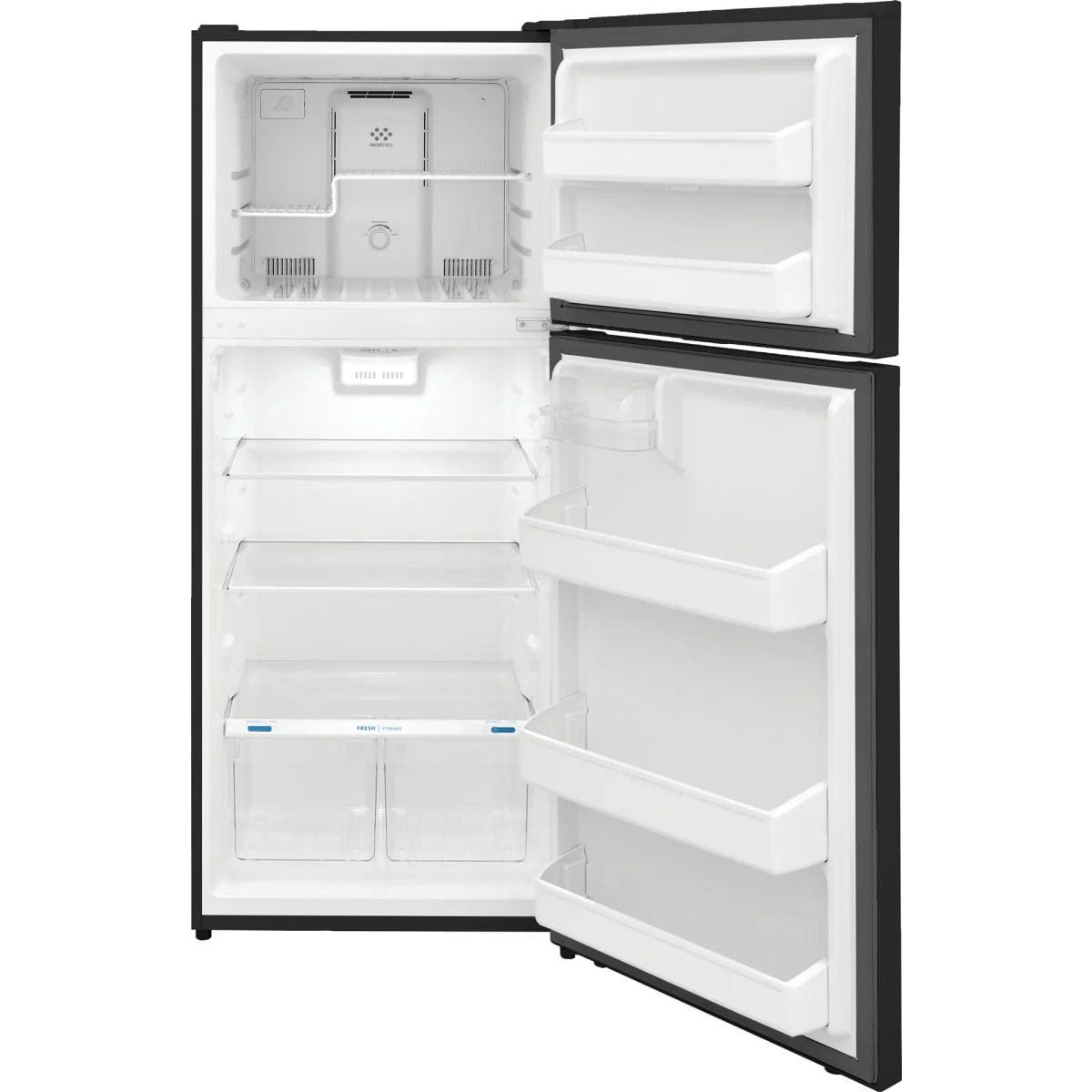 Frigidaire 28 in. 18 cu. ft. Top Freezer Refrigerator in Black - Image 2