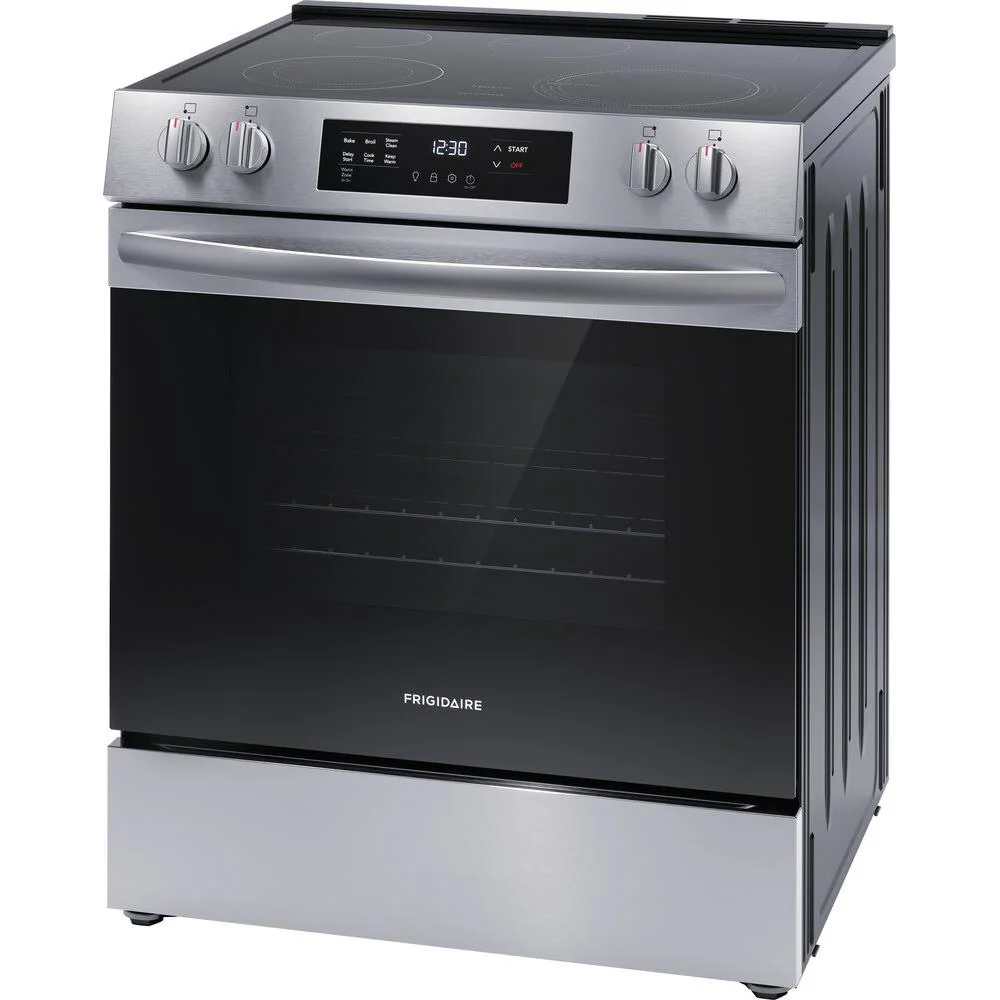 Frigidaire 30 in. 5-Element Slide-In Front Control Electric Range with Steam Clean in Stainless Steel - Image 5