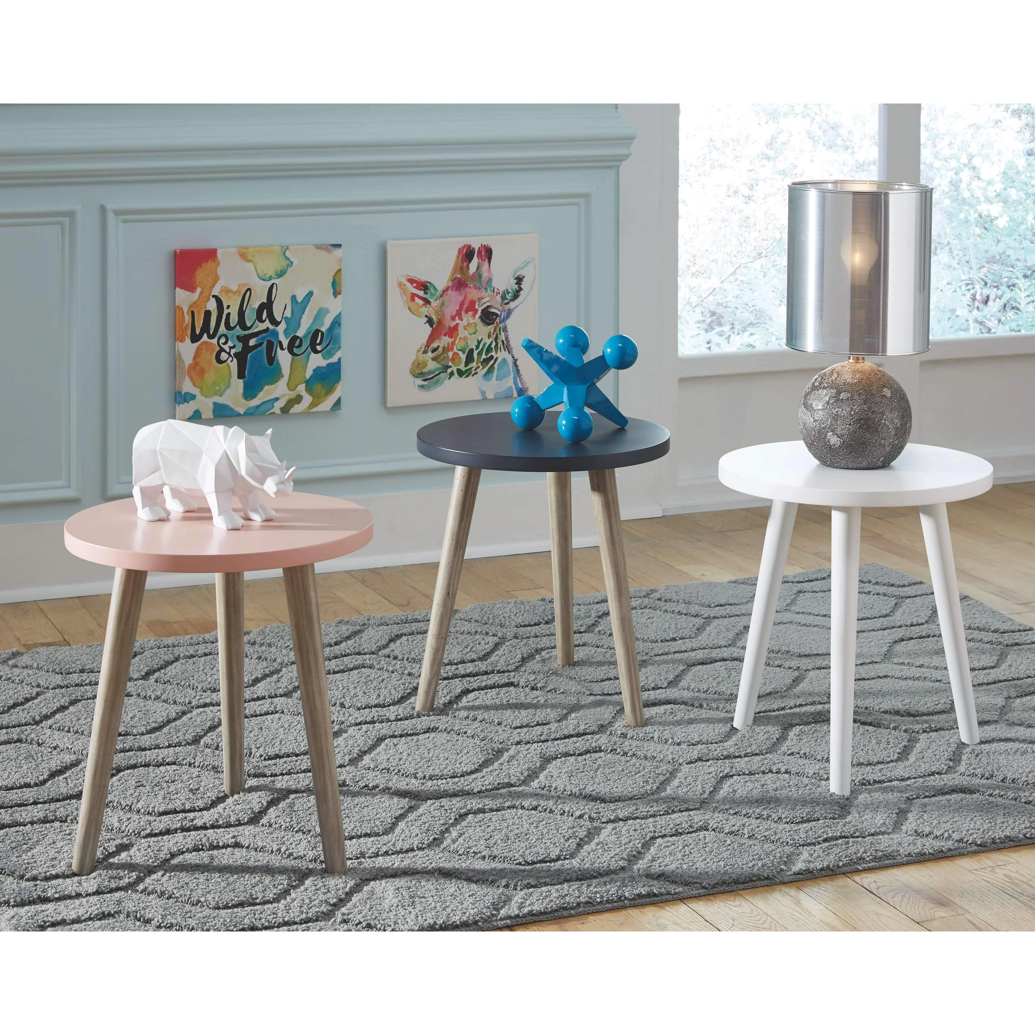 Fullersen - Pink - Accent Table - Image 4