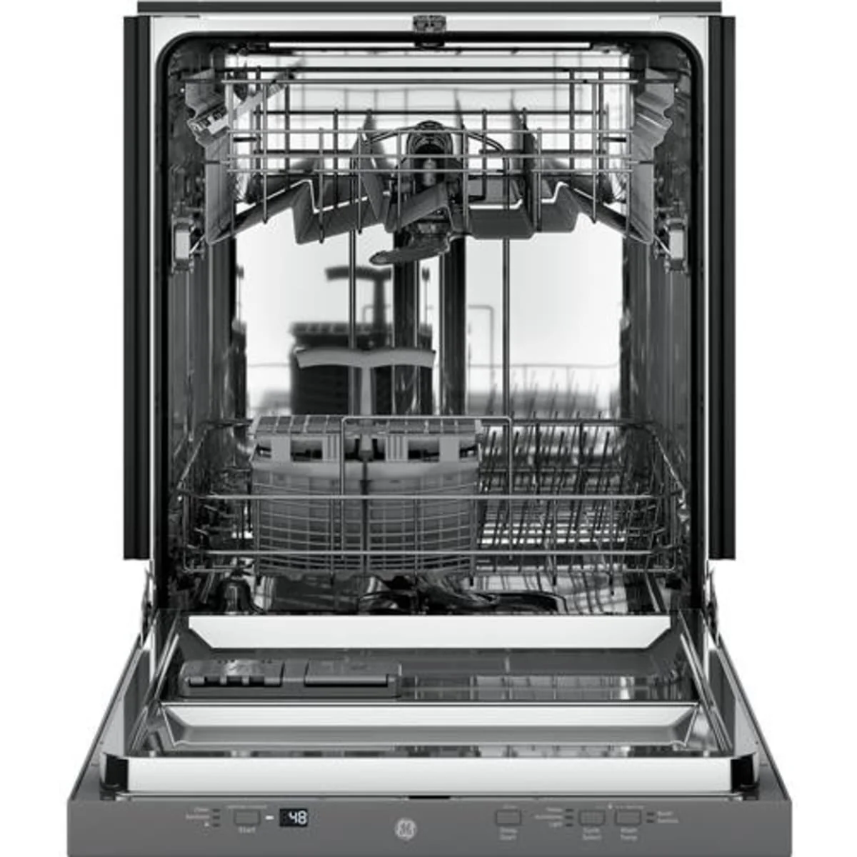 GE® ADA Compliant Stainless Steel Interior Dishwasher with Sanitize Cycle - Image 2