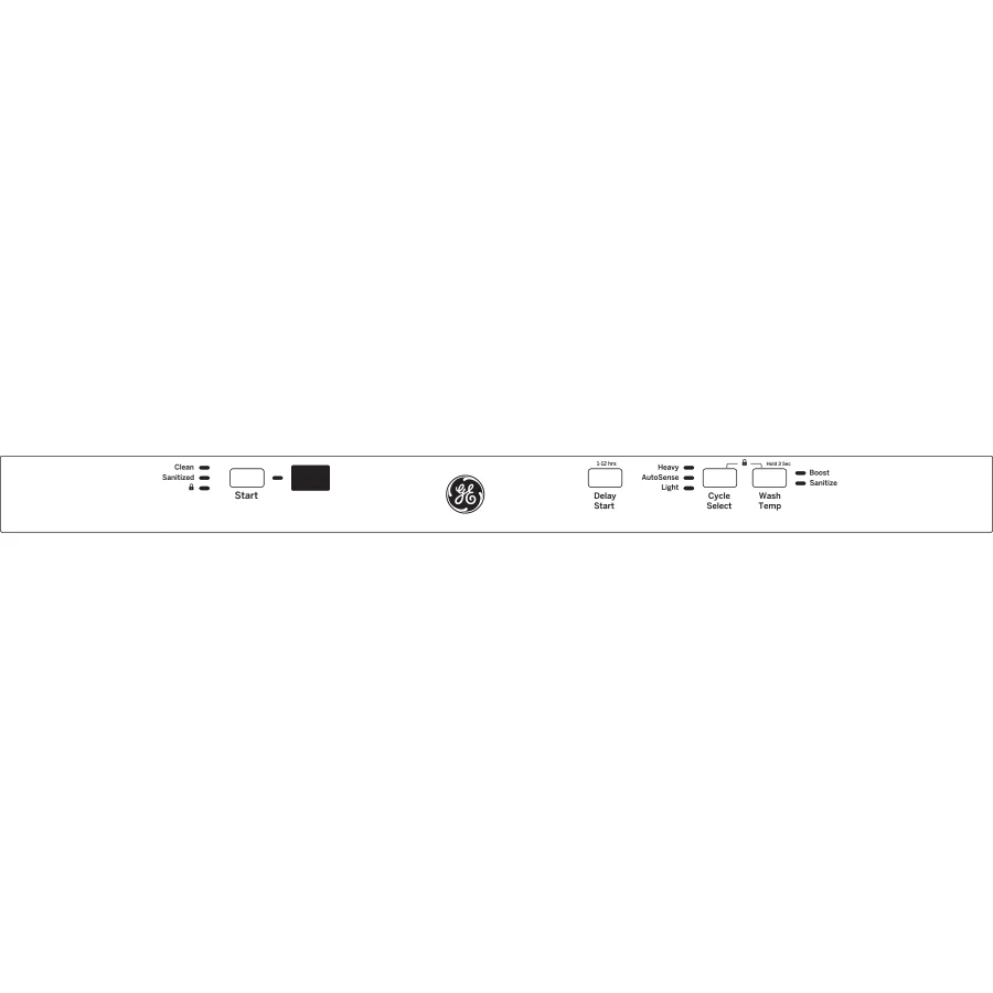 GE® ADA Compliant Stainless Steel Interior Dishwasher with Sanitize Cycle - Image 5