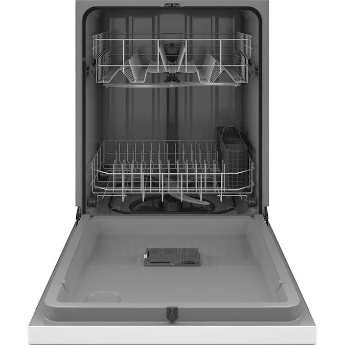 GE 24 inch Dishwasher W/Front Controls in White - Image 2
