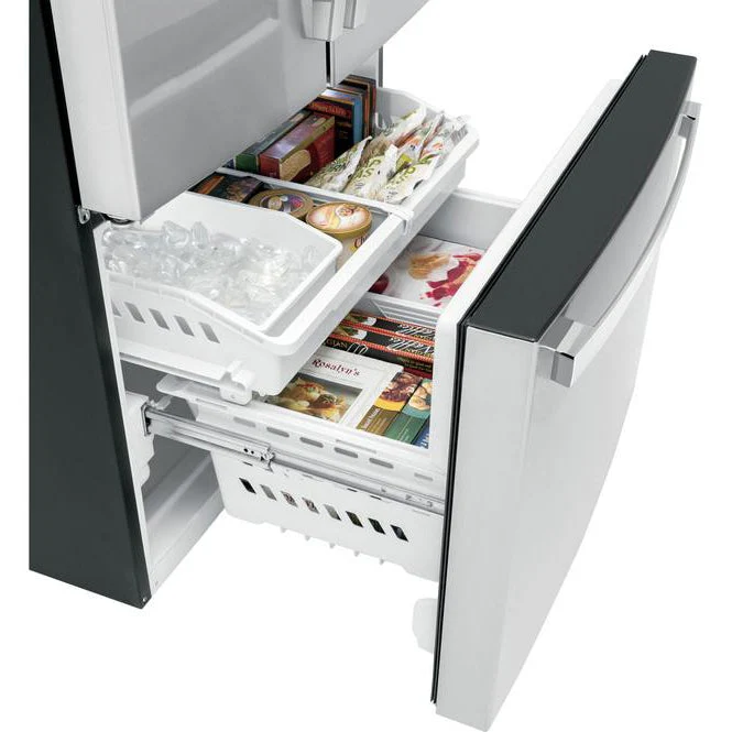 GE 27cf French Door Refrigerator in Stainless Steel - Image 5