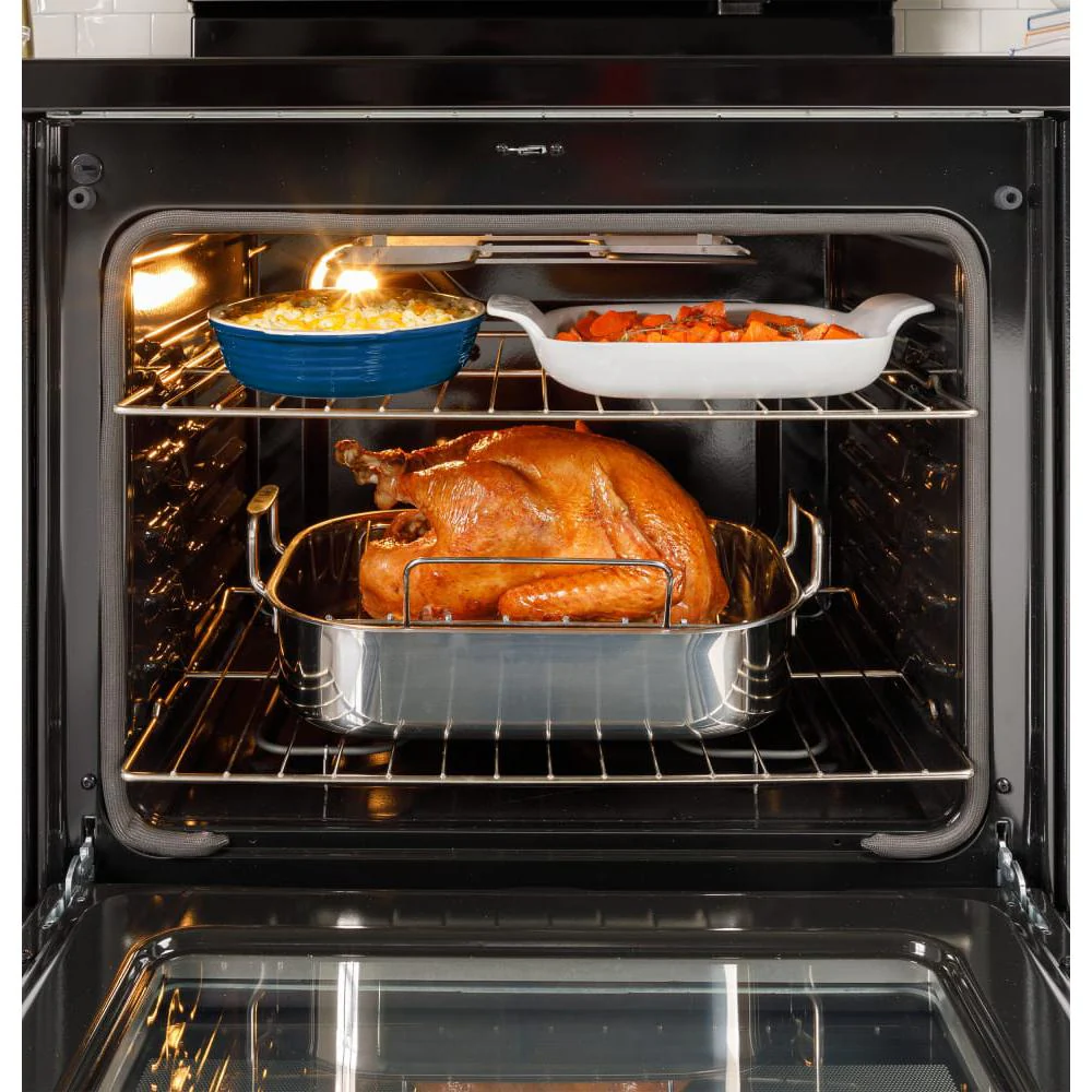 GE 30" Freestanding Electric Range w/5 Smooth Top Elements, Self Clean in Stainless Steel - Image 12
