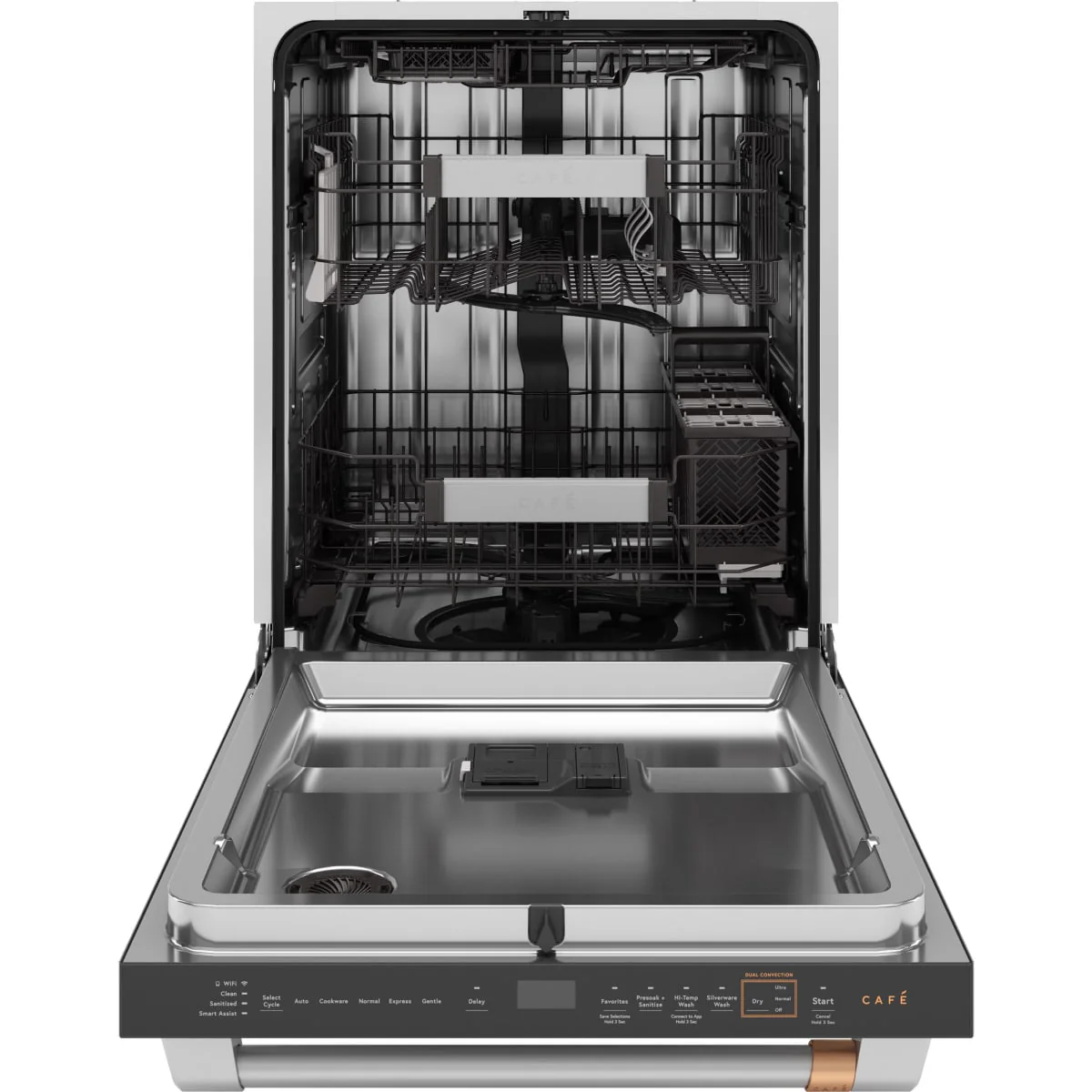 GE Café™ CustomFit ENERGY STAR Stainless Interior Smart Dishwasher w/Ultra Wash Top Rack and Dual Convection Ultra Dry, 44 dBA in Stainless Steel - Image 2
