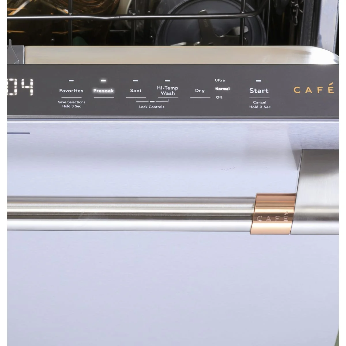 GE Café™ CustomFit ENERGY STAR Stainless Interior Smart Dishwasher w/Ultra Wash Top Rack and Dual Convection Ultra Dry, 44 dBA in Stainless Steel - Image 5
