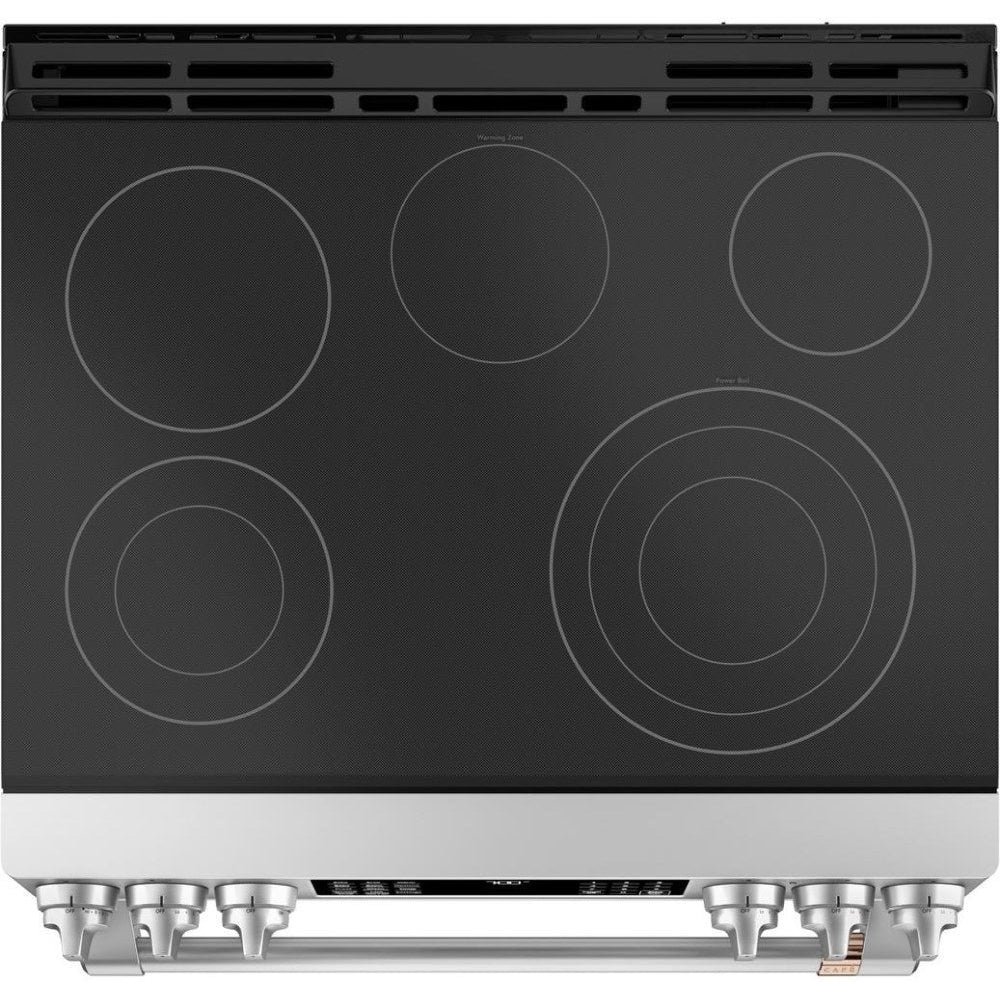 GE Cafe 30" Slide In Electric Range in Stainless - Image 4