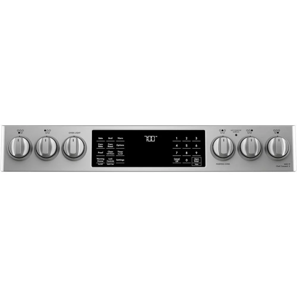 GE Cafe 30" Slide In Electric Range in Stainless - Image 5