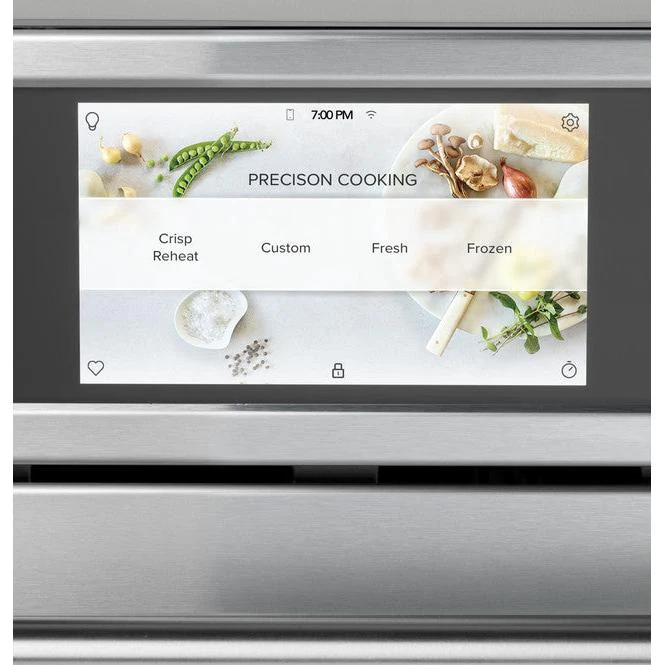 GE Café 30" Smart 5 in 1 Microwave Oven w/120V Advantium Technology in Matte Black w/Ref Handle Set Copper Bundle - Image 11