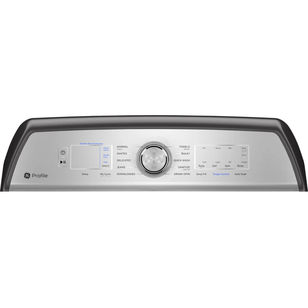 GE Profile 4.9 cu. ft. Capacity Washer w/Smarter Wash Technology & FlexDispense in Gray - Image 3