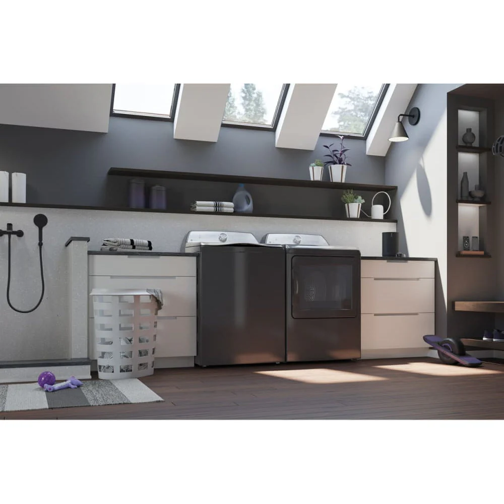 GE Profile 4.9 cu. ft. Capacity Washer w/Smarter Wash Technology & FlexDispense in Gray - Image 4