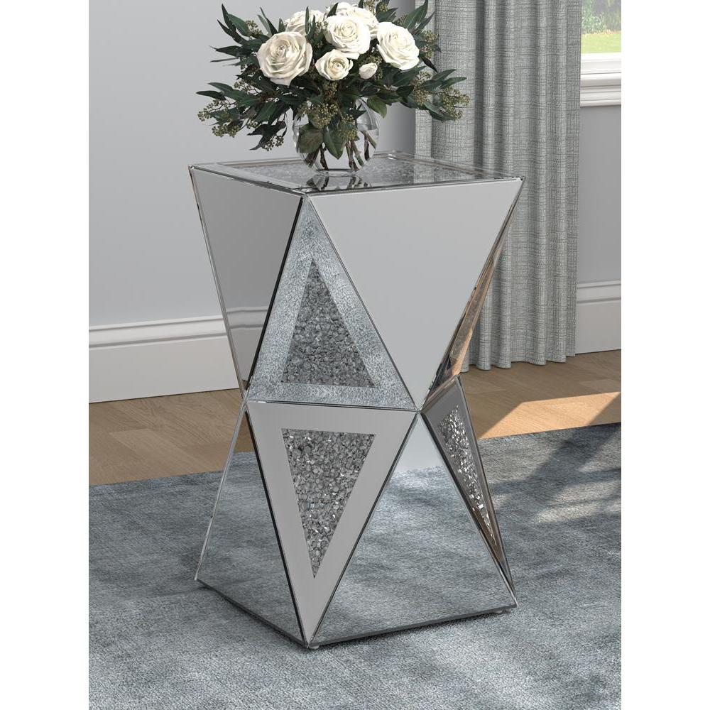 Gepmetric Side Table - Pearl Silver