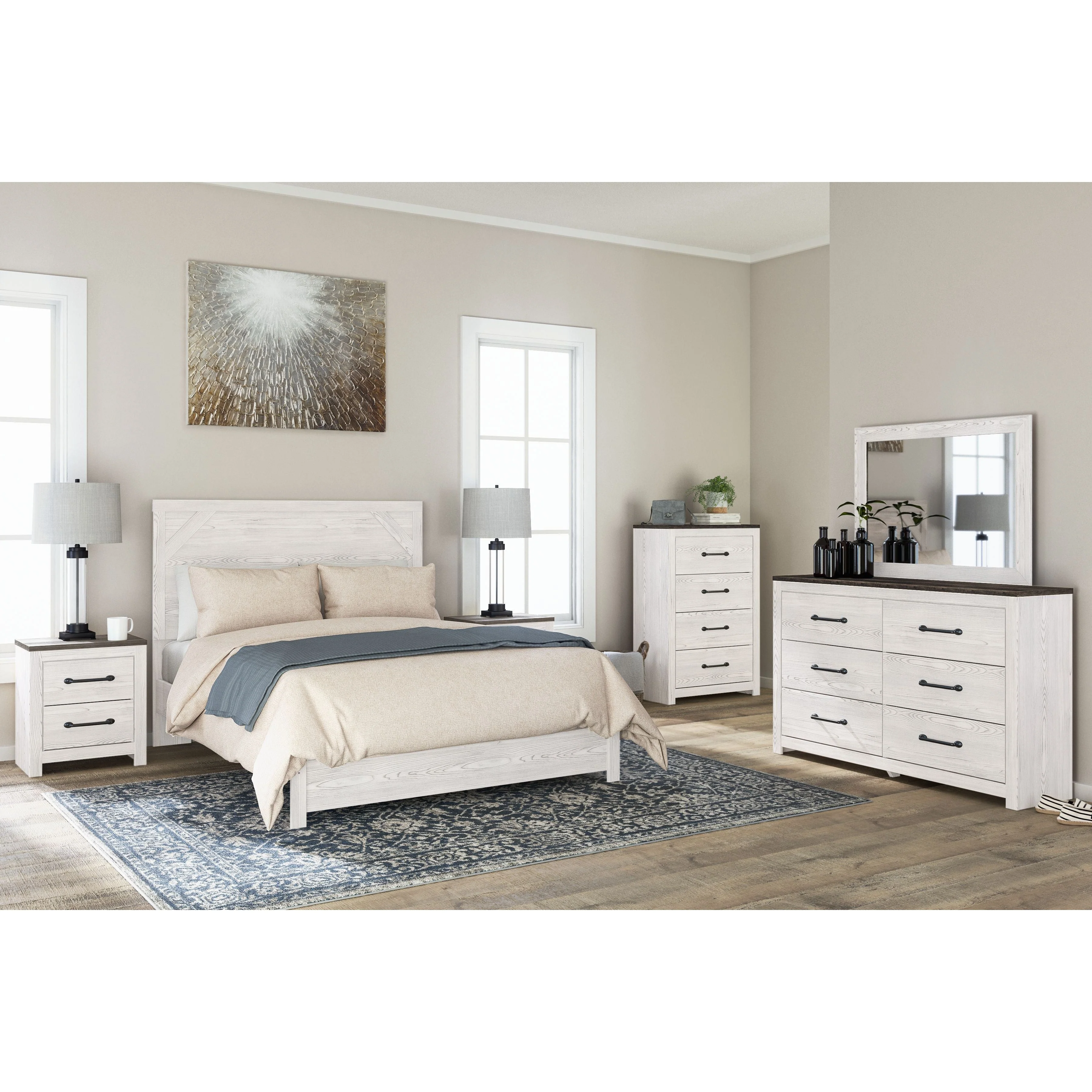 Gerridan - White/gray - Dresser, Mirror - Image 4