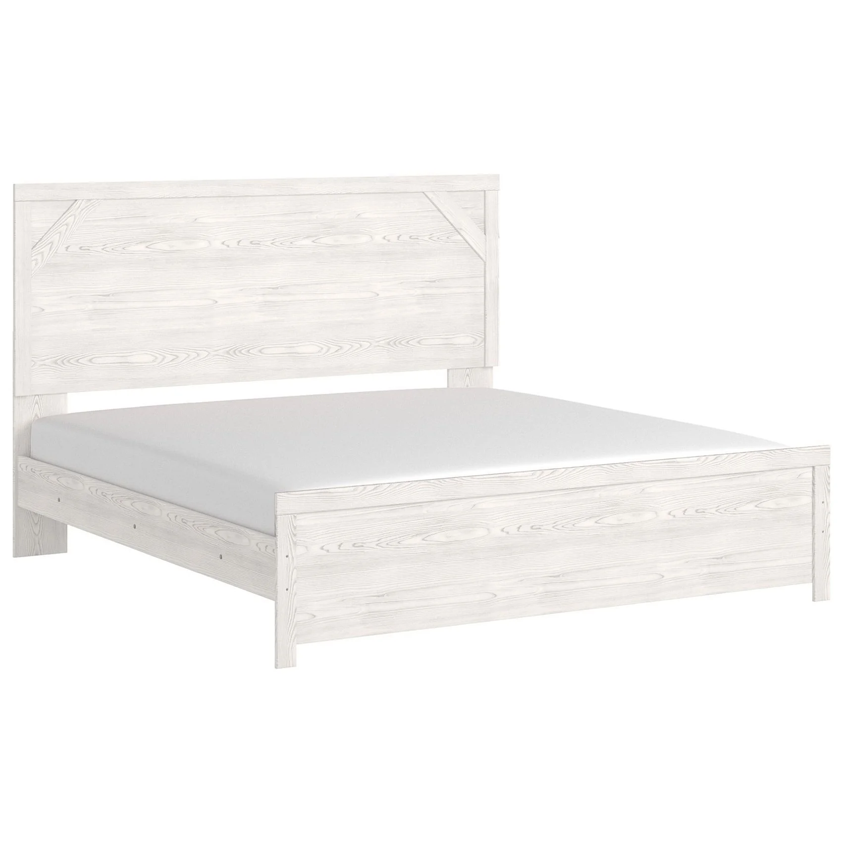 Gerridan - White/gray - King Panel Bed - Image 4
