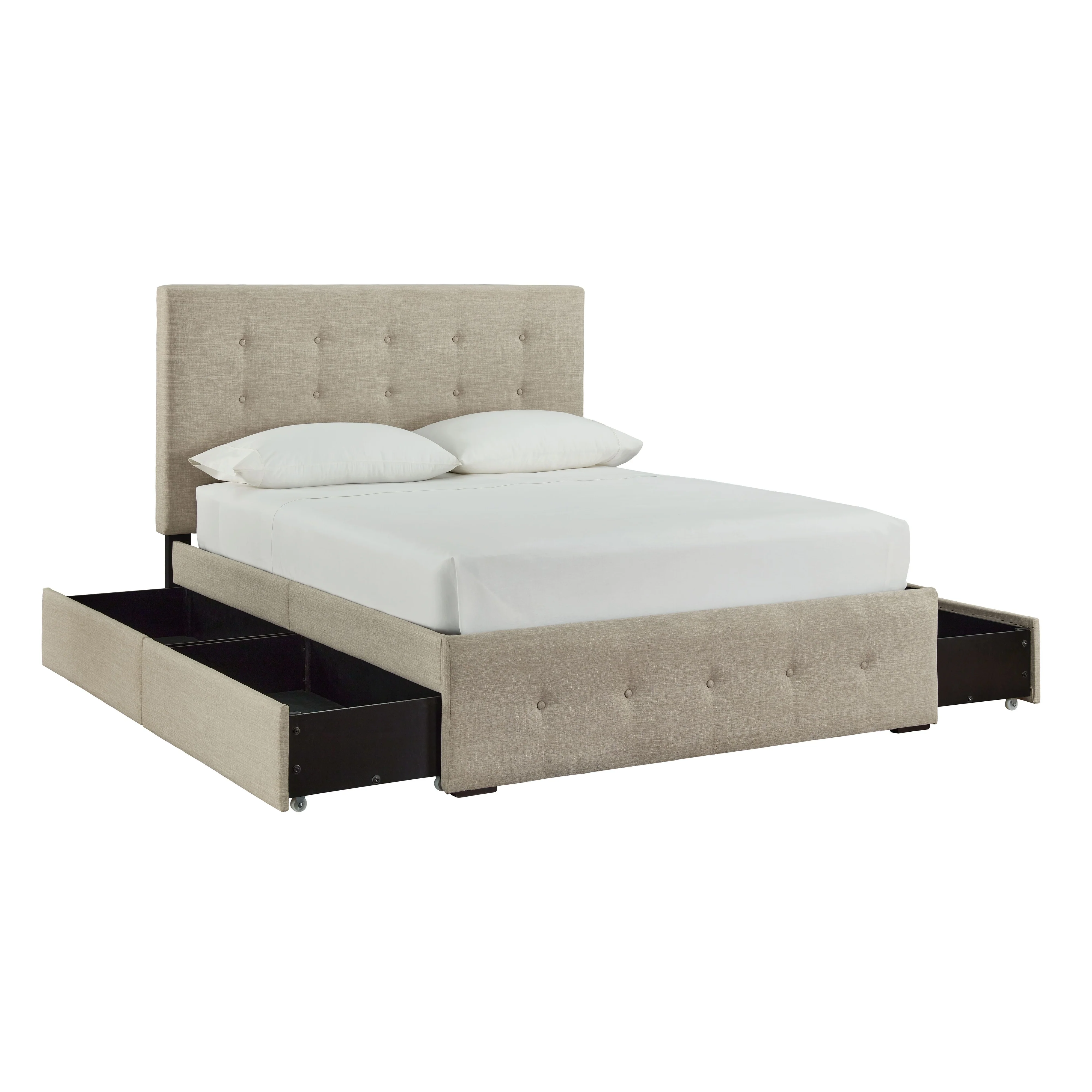 Gladdinson - Gray - Queen Upholstered Bed With 4 Storage Drawers - Image 4