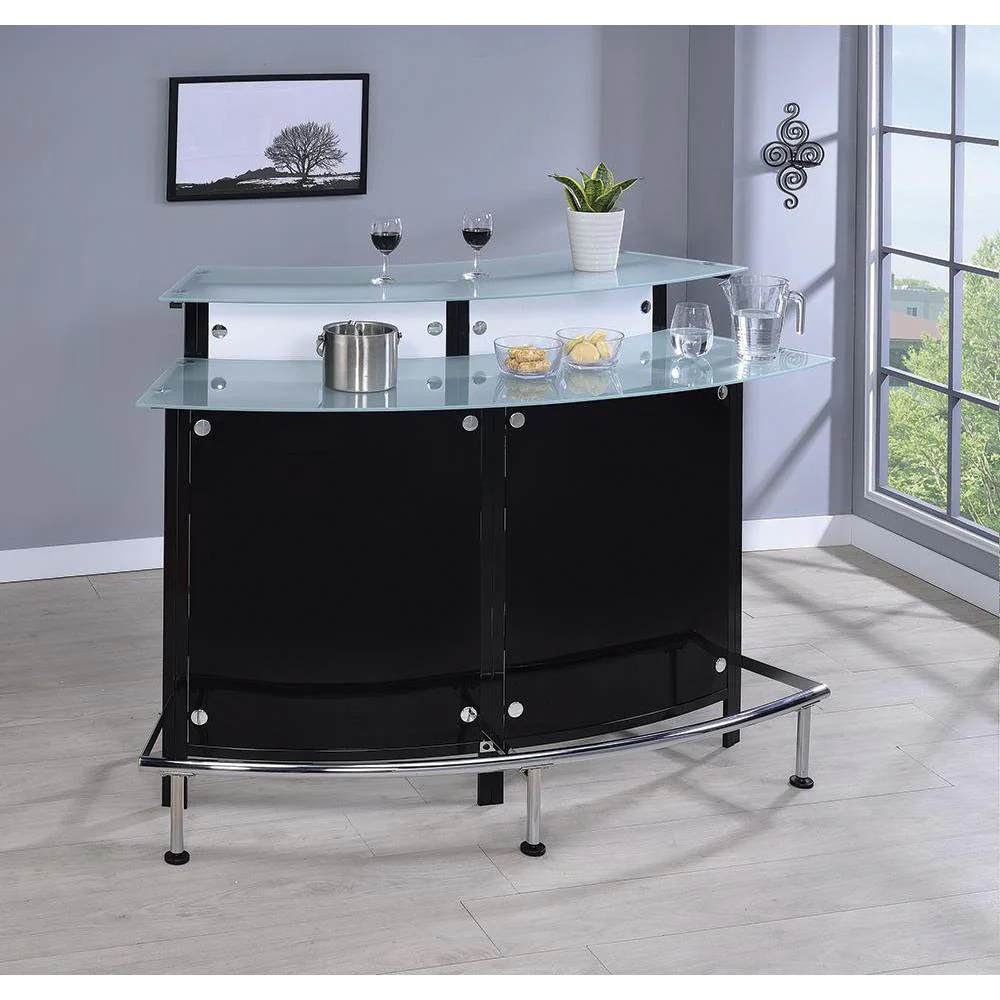 Glass Top Bar Unit - Black - Image 14