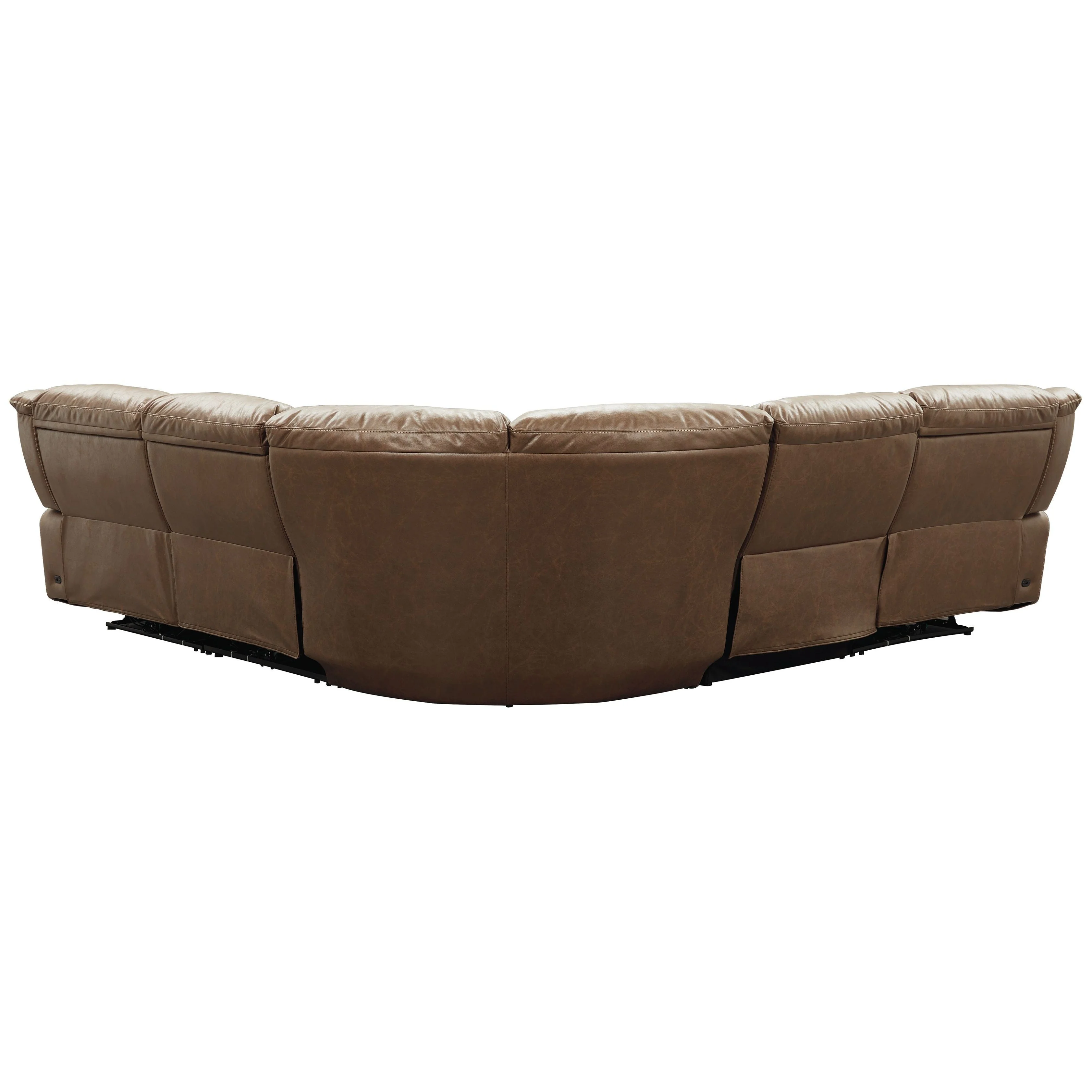 Glenvale - Chocolate - Left Arm Facing Power Recliner 6 Pc Sectional - Image 4