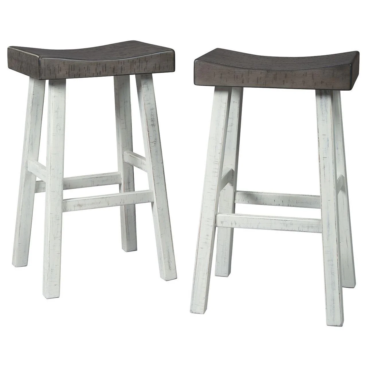 Glosco - Brown Gray/antique White - Pub Height Bar Stool (set Of 2) - Image 15