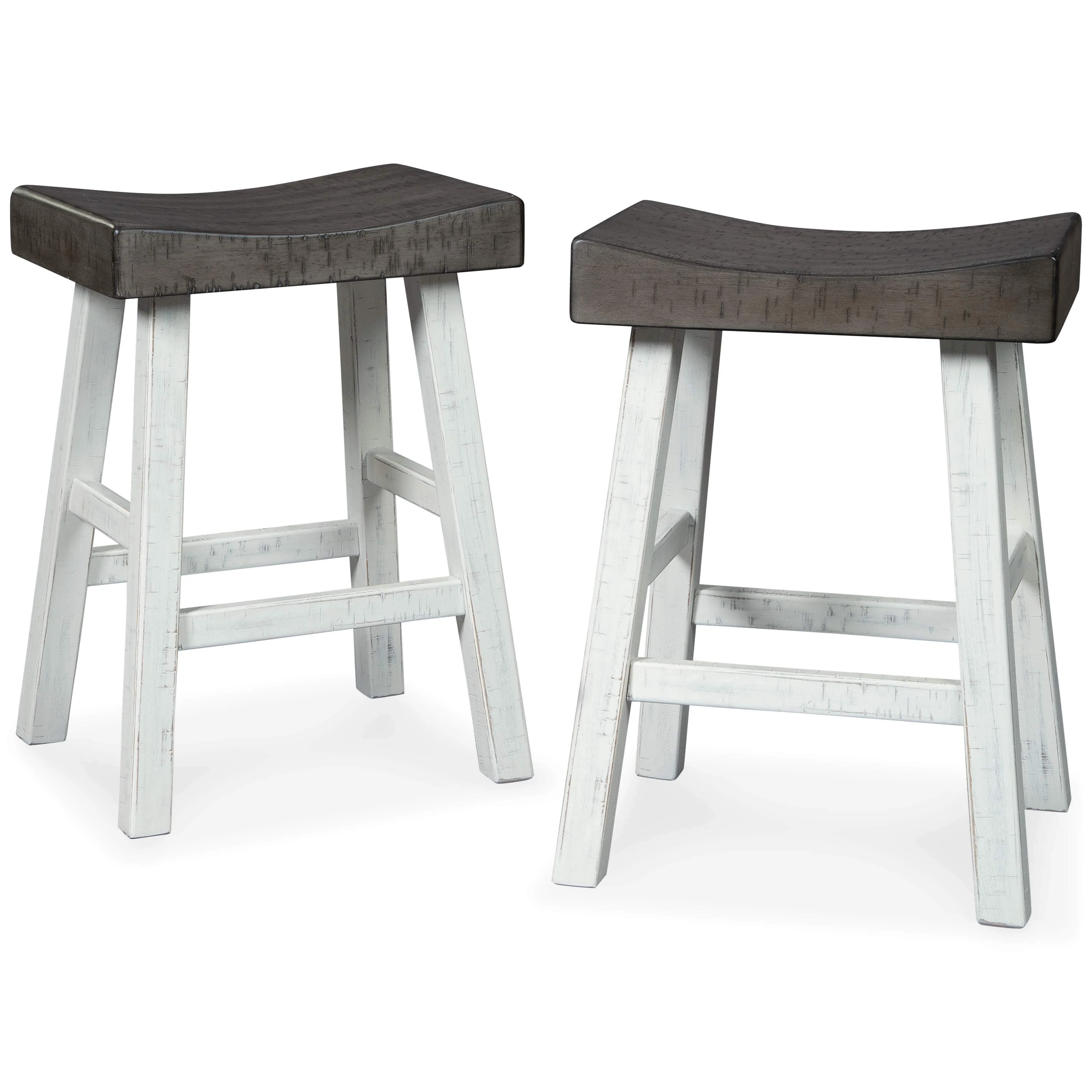 Glosco - Brown Gray / Antique White - Stool (2/cn) - Image 10