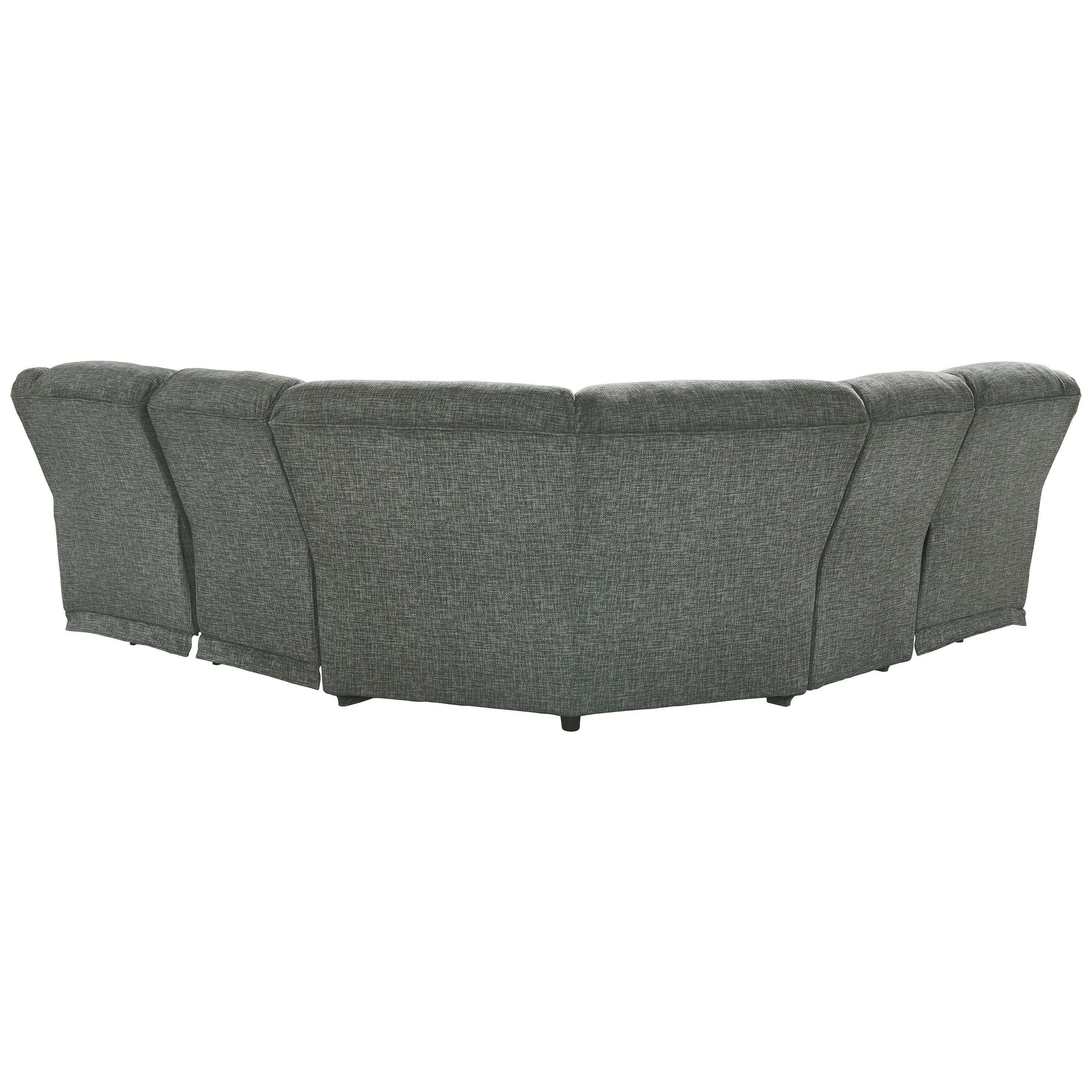 Goalie - Pewter - Left Arm Facing Recliner 5 Pc Sectional - Image 4