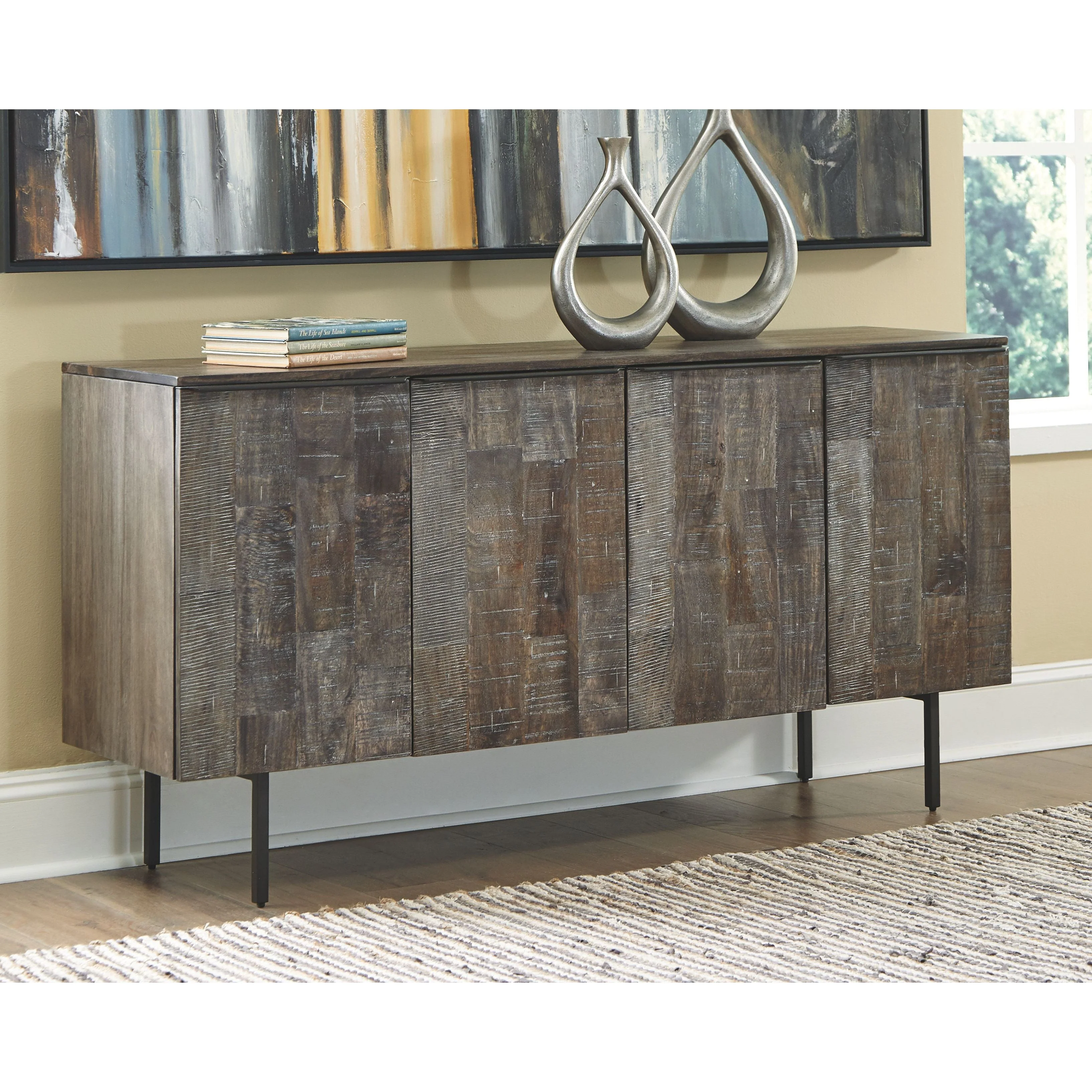 Graydon - Gray/whitewash - Accent Cabinet - Image 2