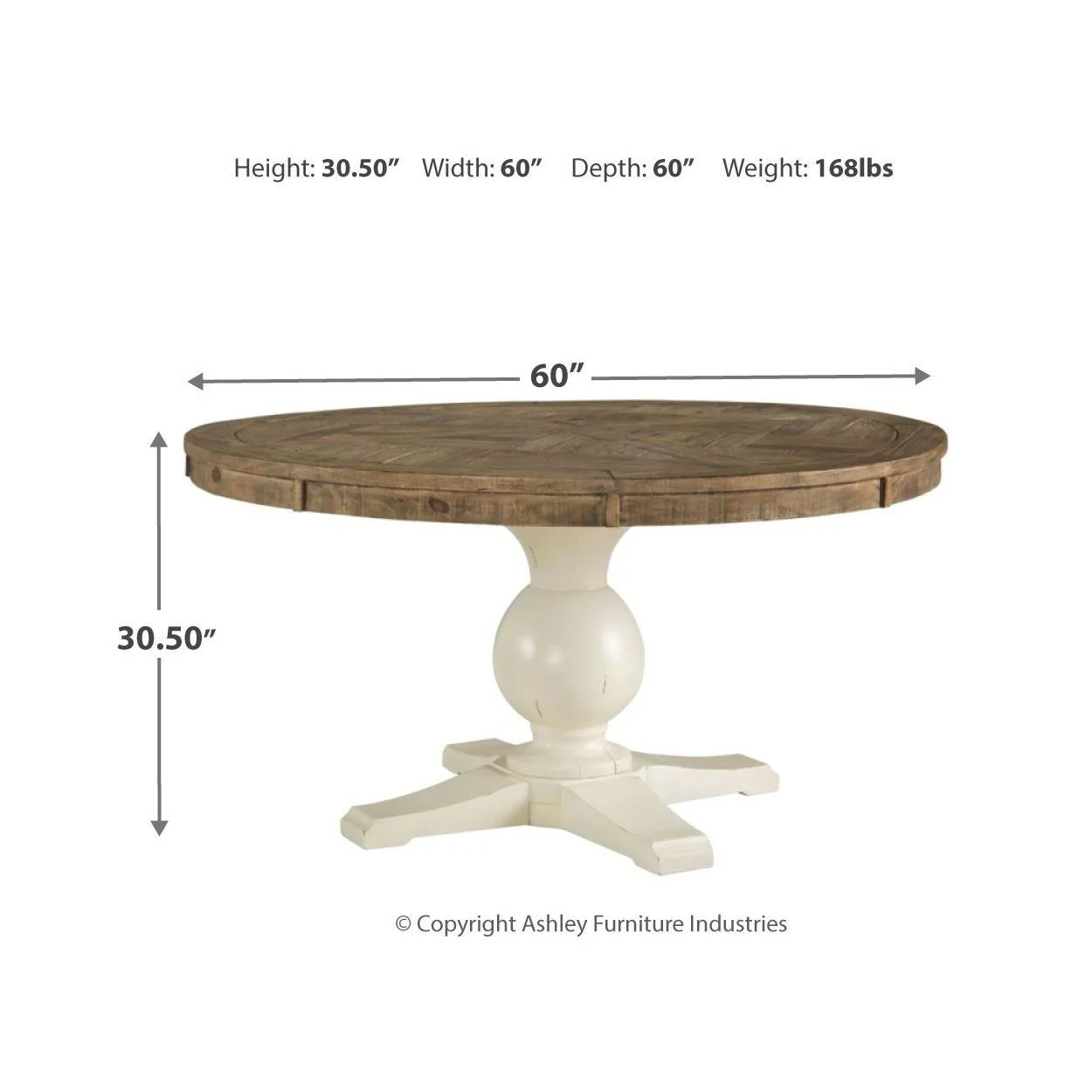 Grindleburg - Light Brown - Round Dining Room Table - Image 3