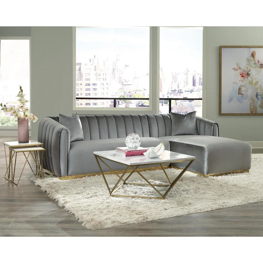 Grisby - Sectional - Gray