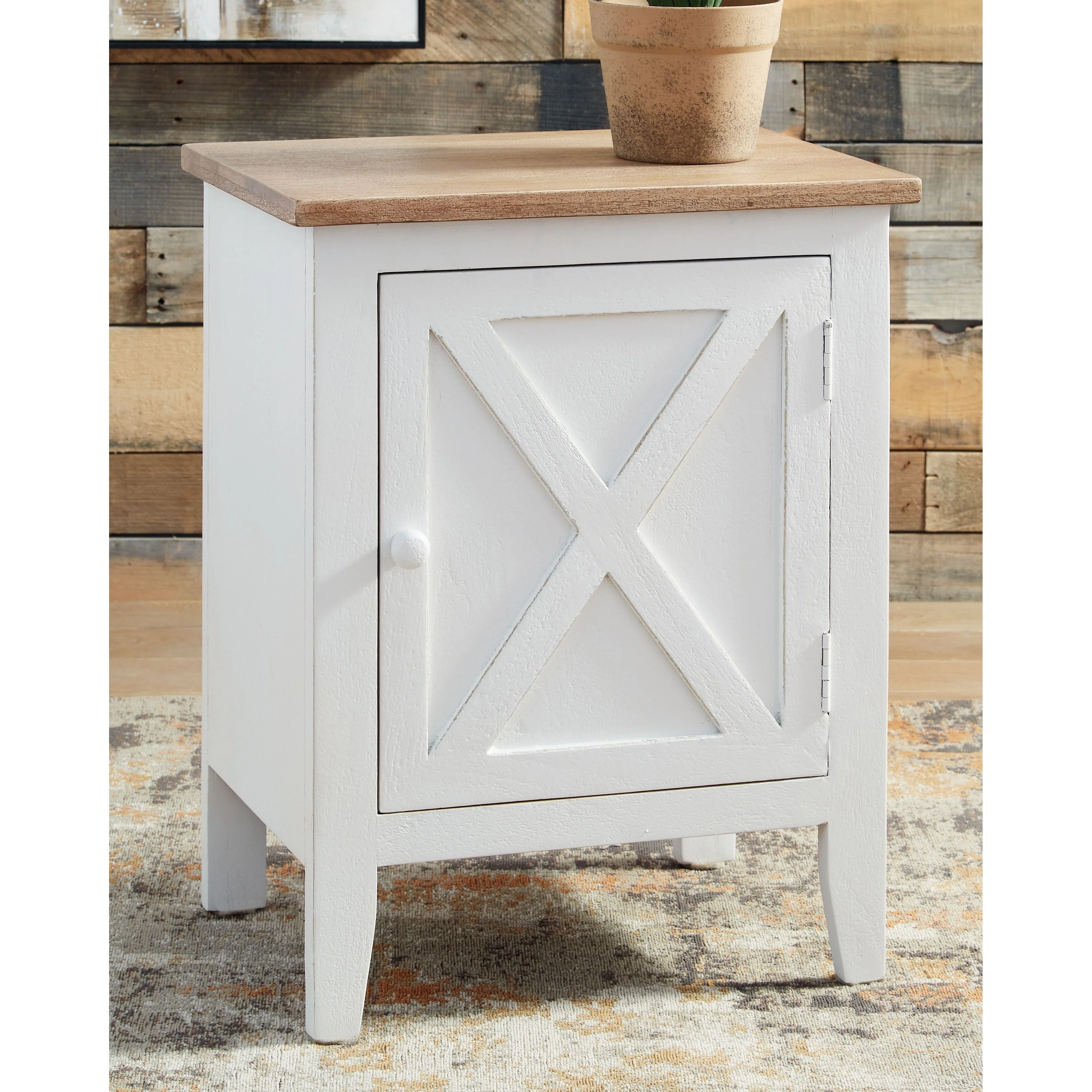 Gylesburg - White/brown - Accent Cabinet - Image 2
