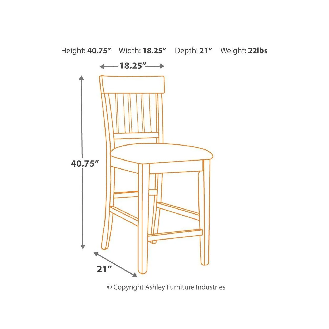 Haddigan - Dark Brown - Upholstered Barstool (2/cn) - Image 8