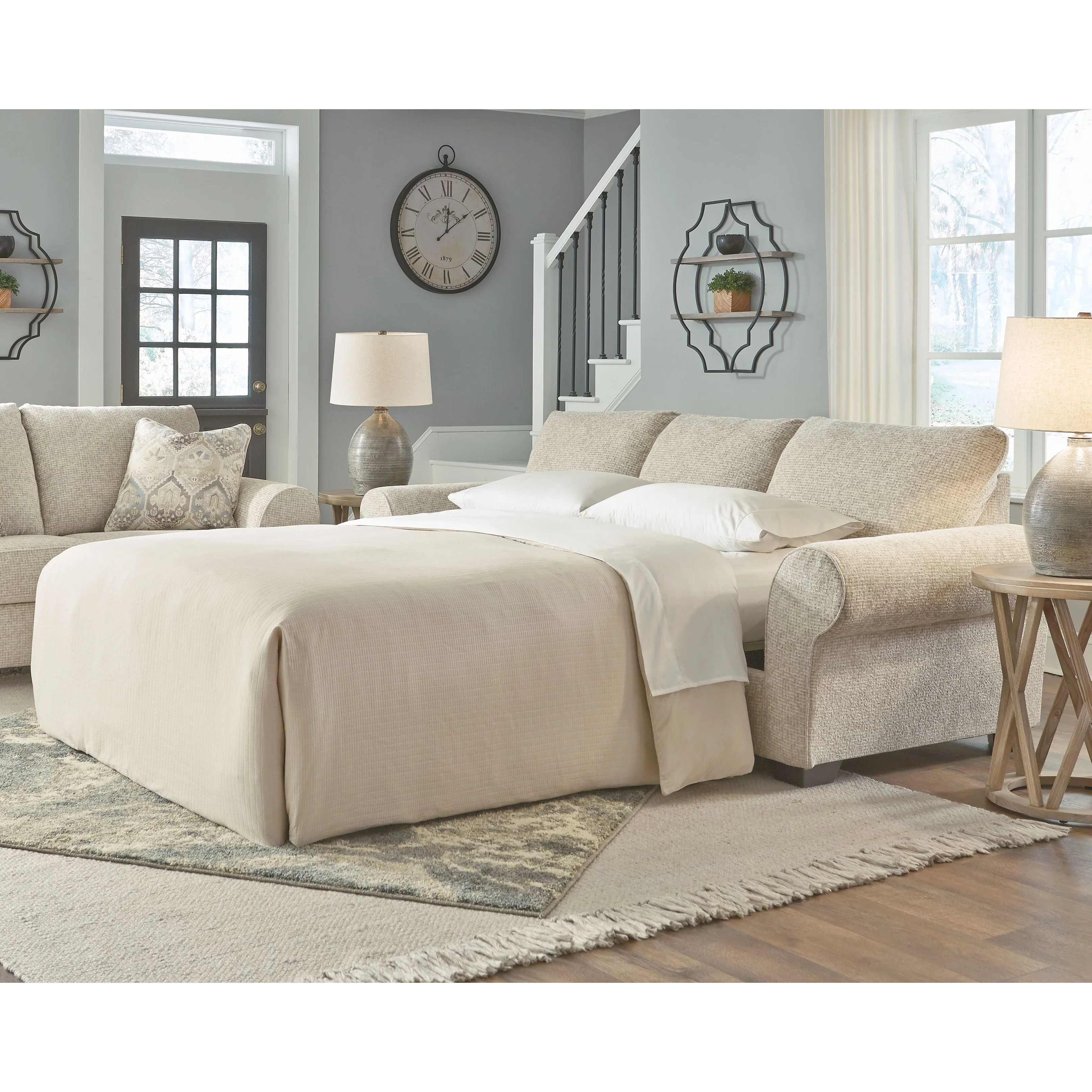 Haisley - Ivory - Queen Sofa Sleeper - Image 9