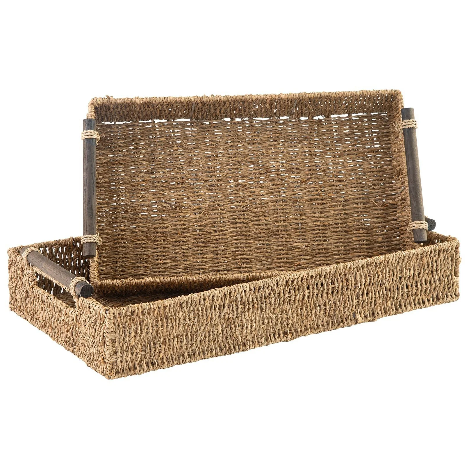 Halima - Tan - Tray Set (2/cn) - Seagrass - Image 13
