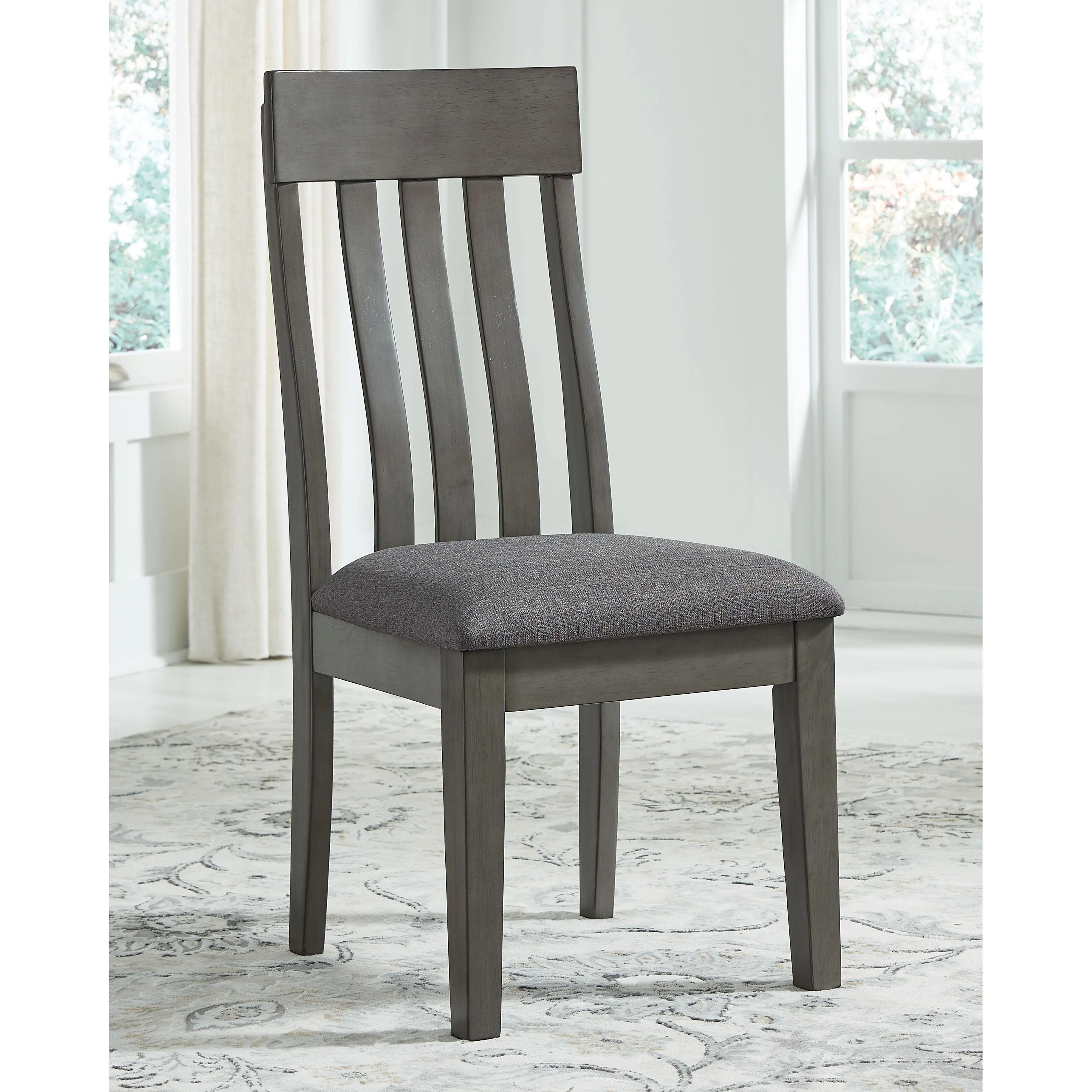 Hallanden - Black / Gray - Dining Uph Side Chair (2/cn) - Image 2