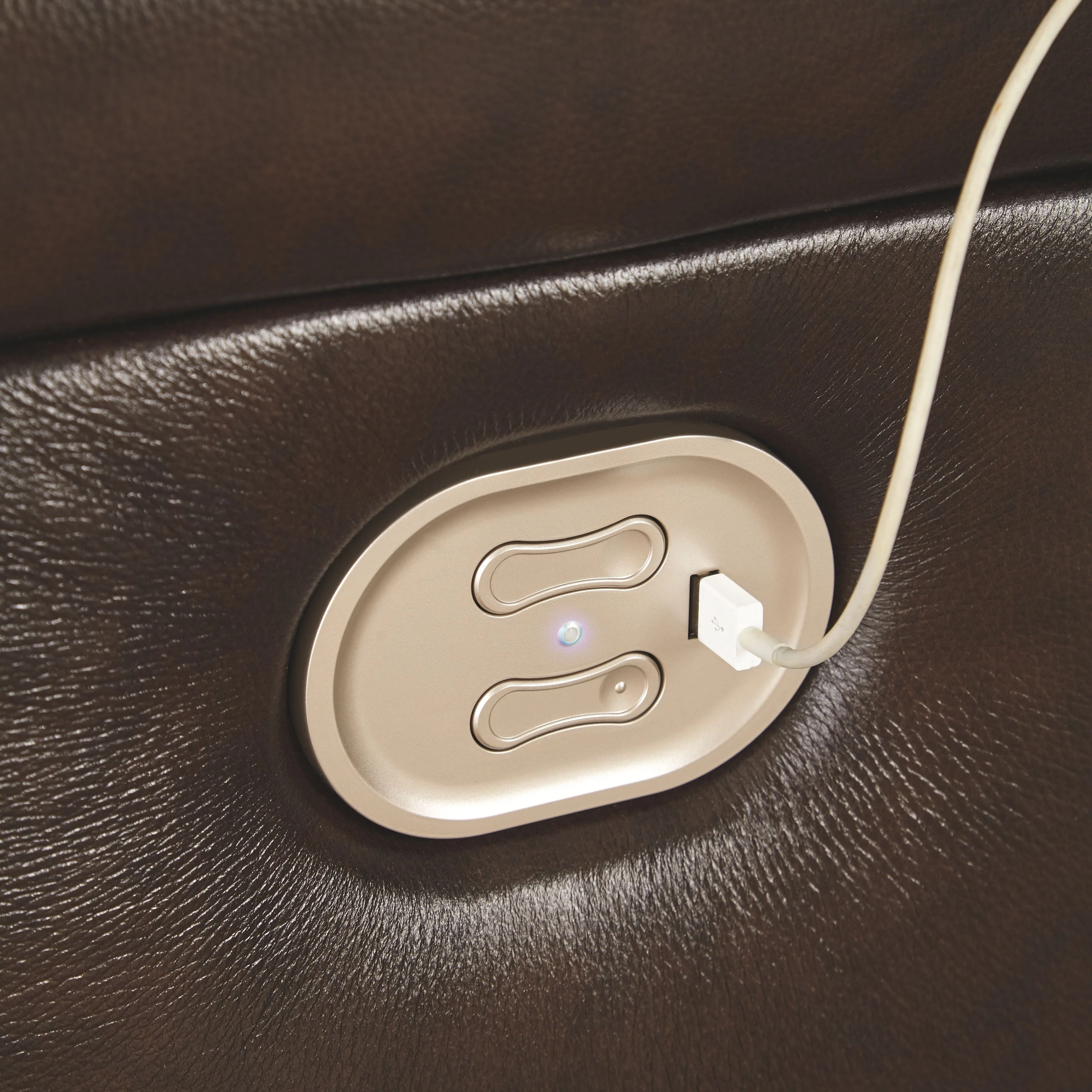 Hallstrung - Chocolate - Pwr Recliner/adj Headrest - Image 4